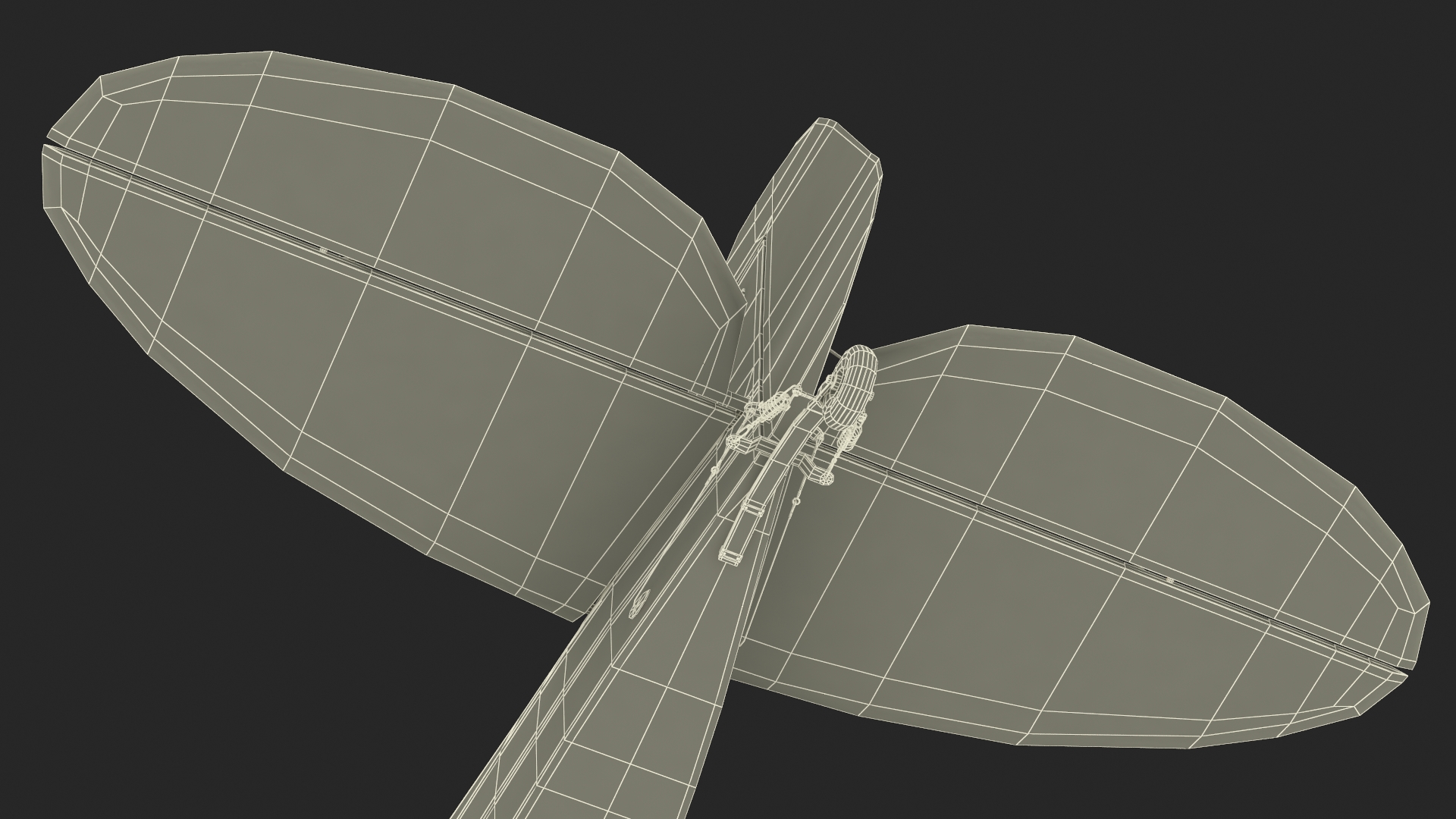 3D Classic Monoplane Aircraft Piper J-3 with Floats model