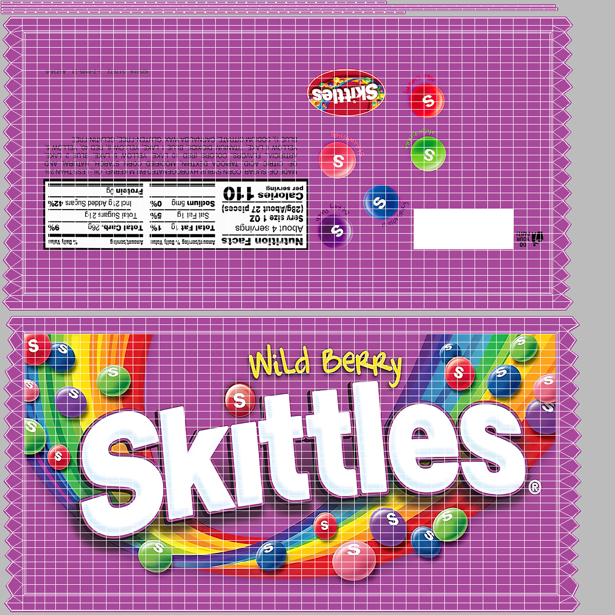 Skittles Wild Berry Package 3D