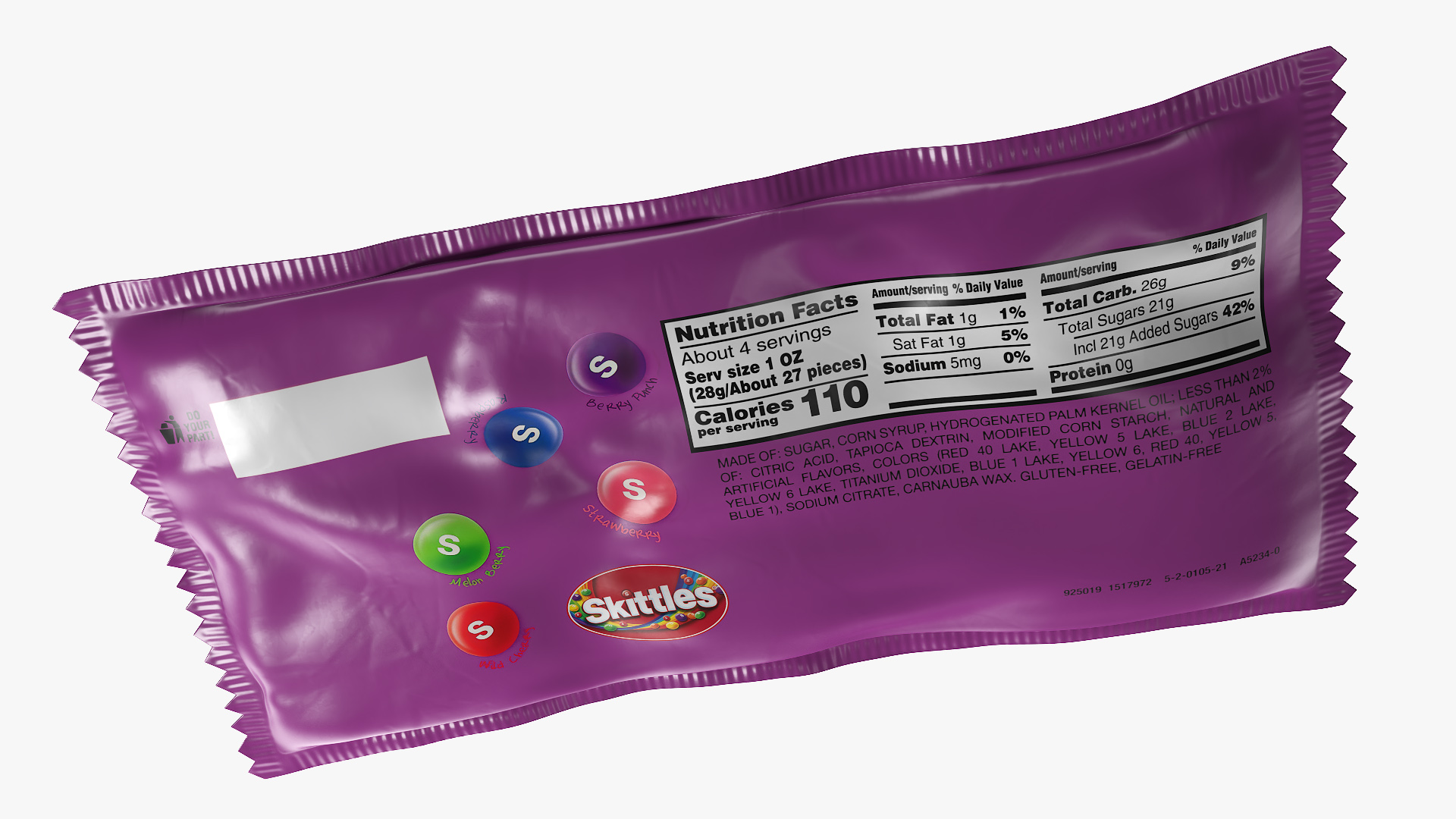 Skittles Wild Berry Package 3D