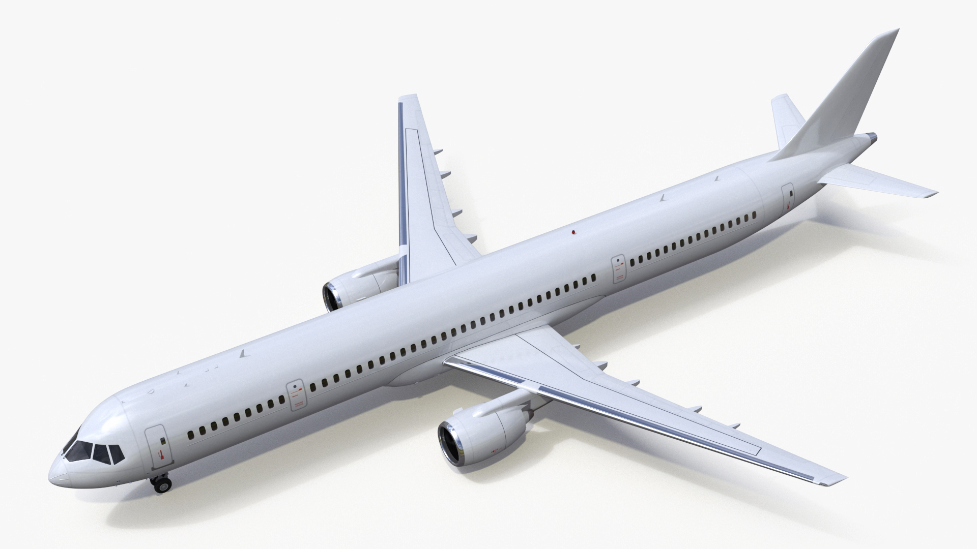 Passenger Jetliner Rigged for Maya 3D model