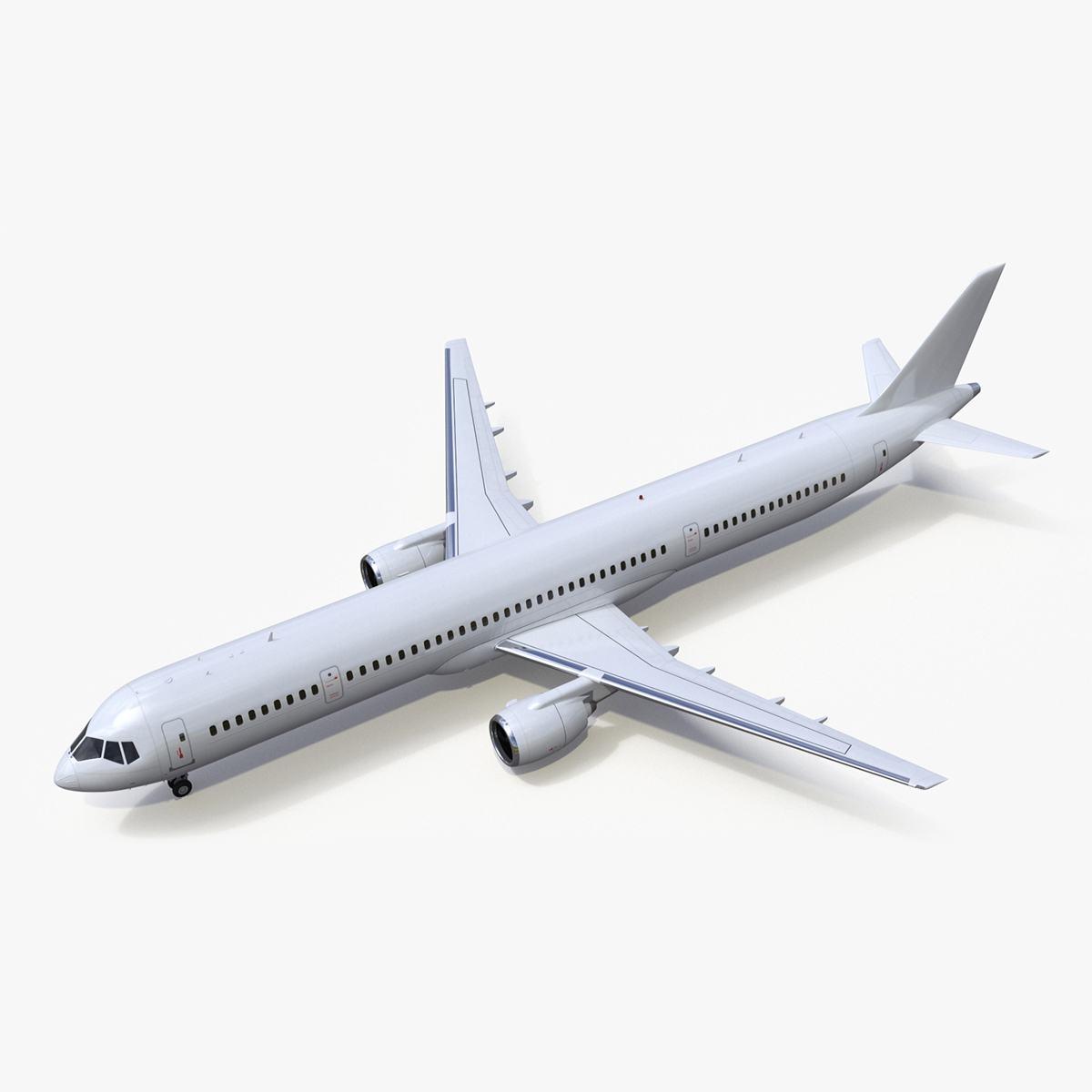 Passenger Jetliner Rigged for Maya 3D model