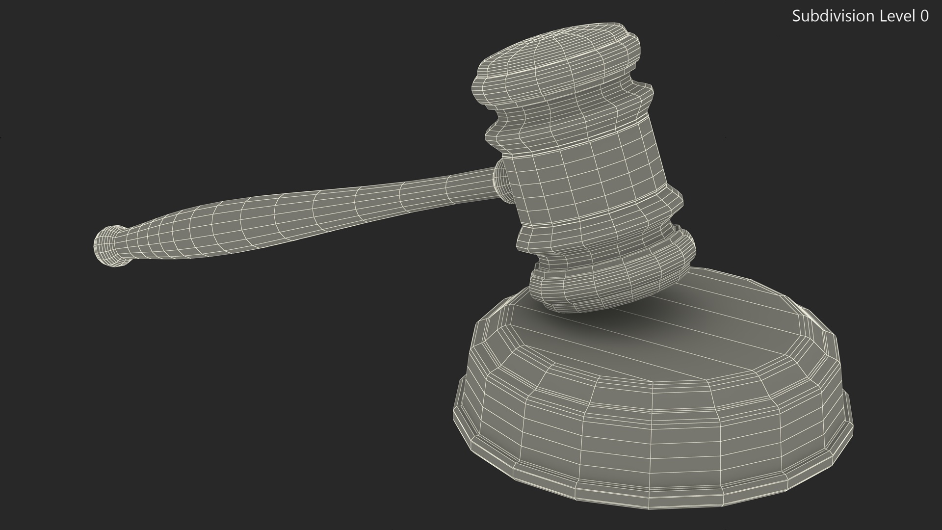 Judges Gavel 3D