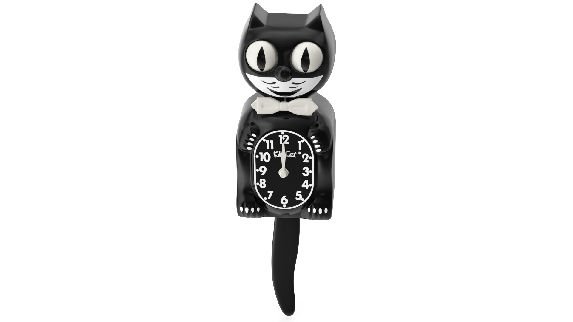 Black Kit Cat Clock 3D model