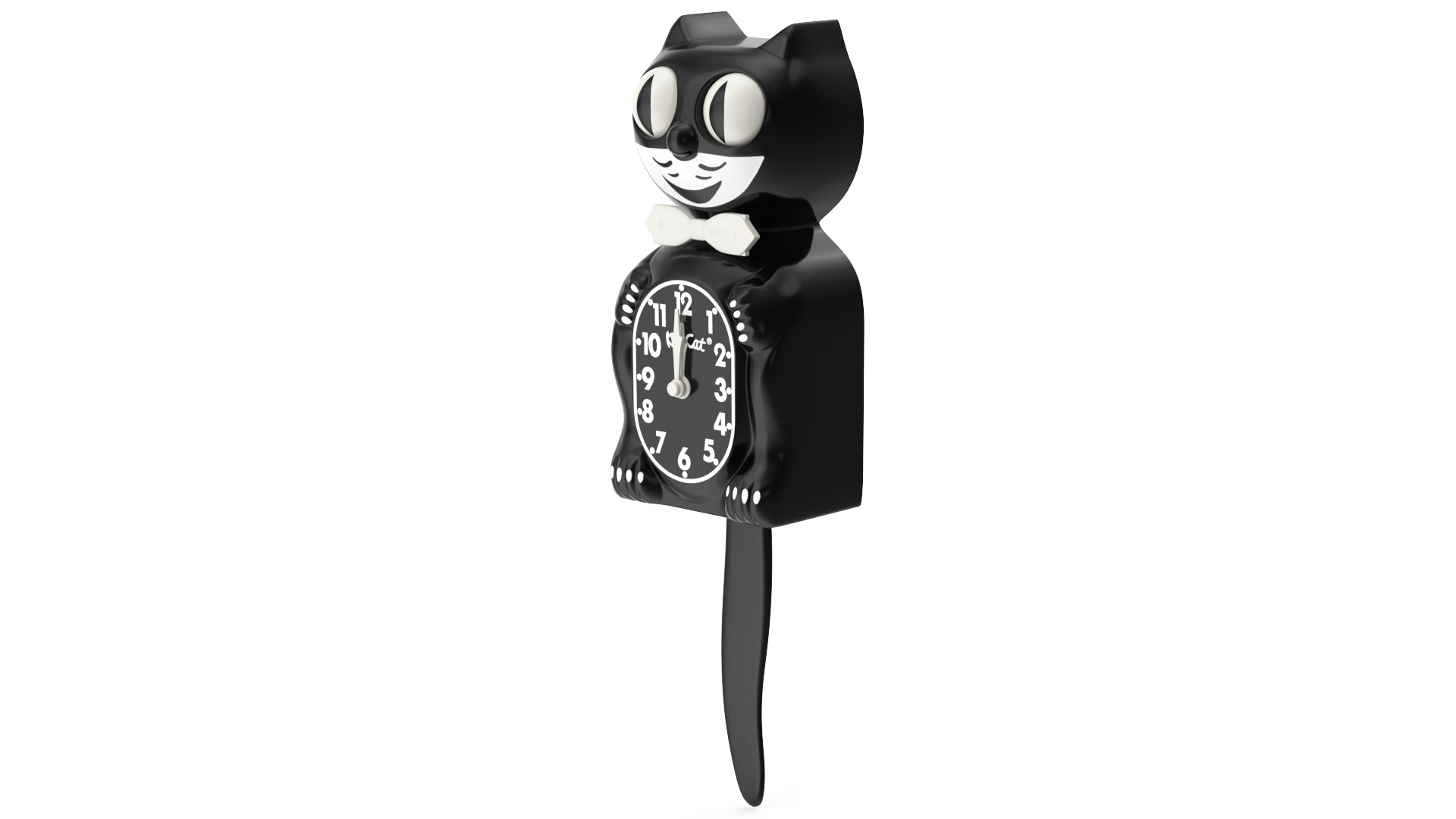 Black Kit Cat Clock 3D model