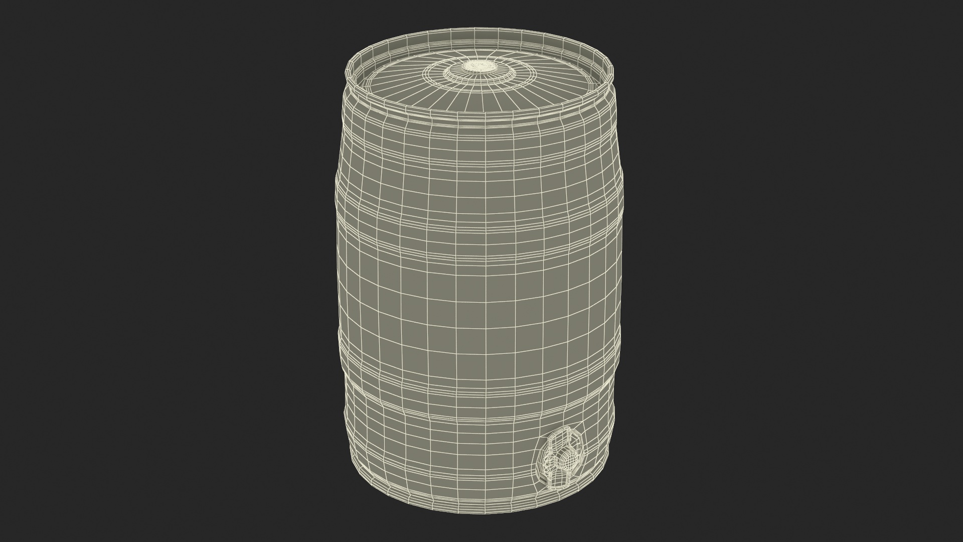 Budweiser Beer 5 Liter Barrel 3D model