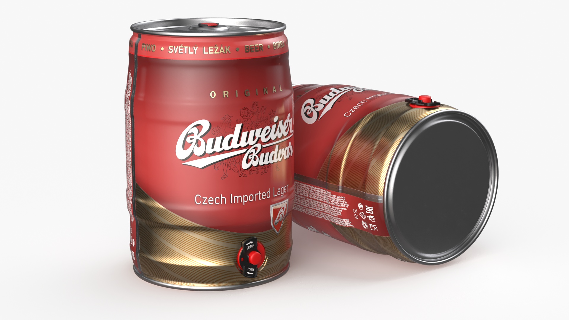 Budweiser Beer 5 Liter Barrel 3D model