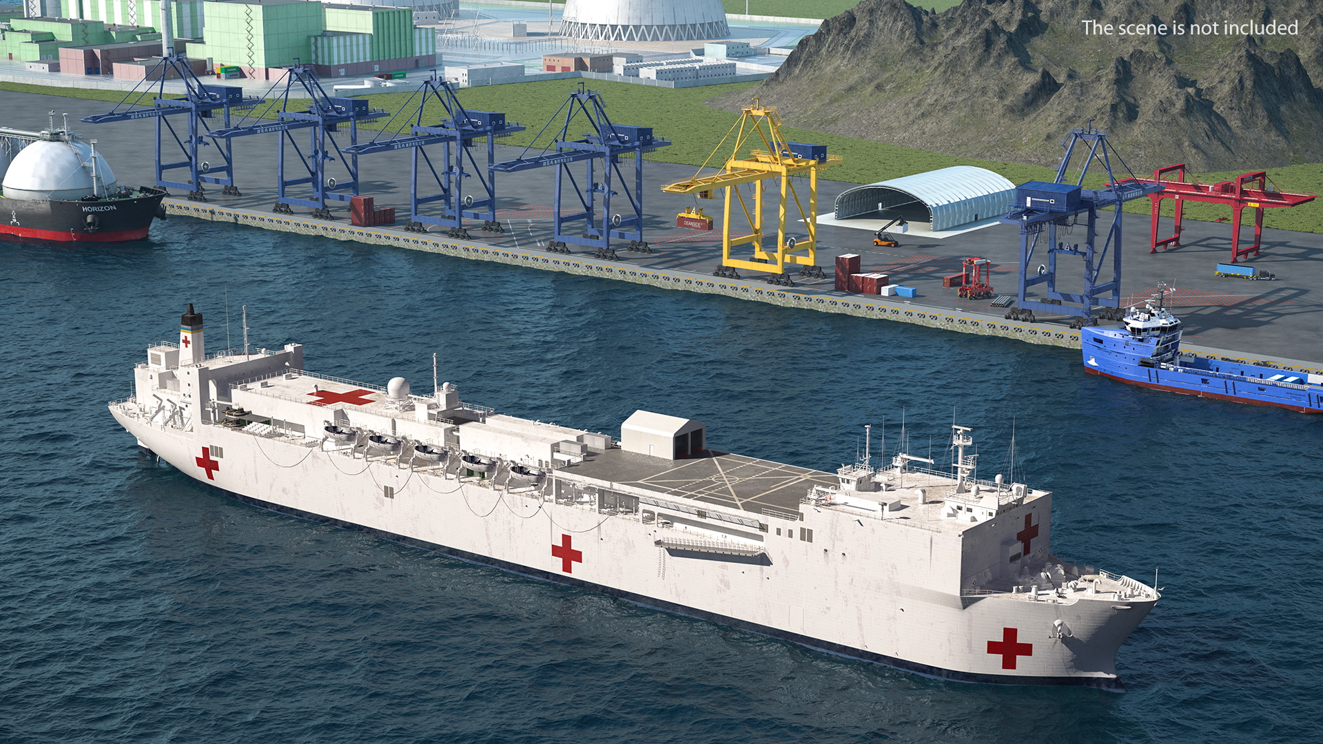 3D Hospital Ship model