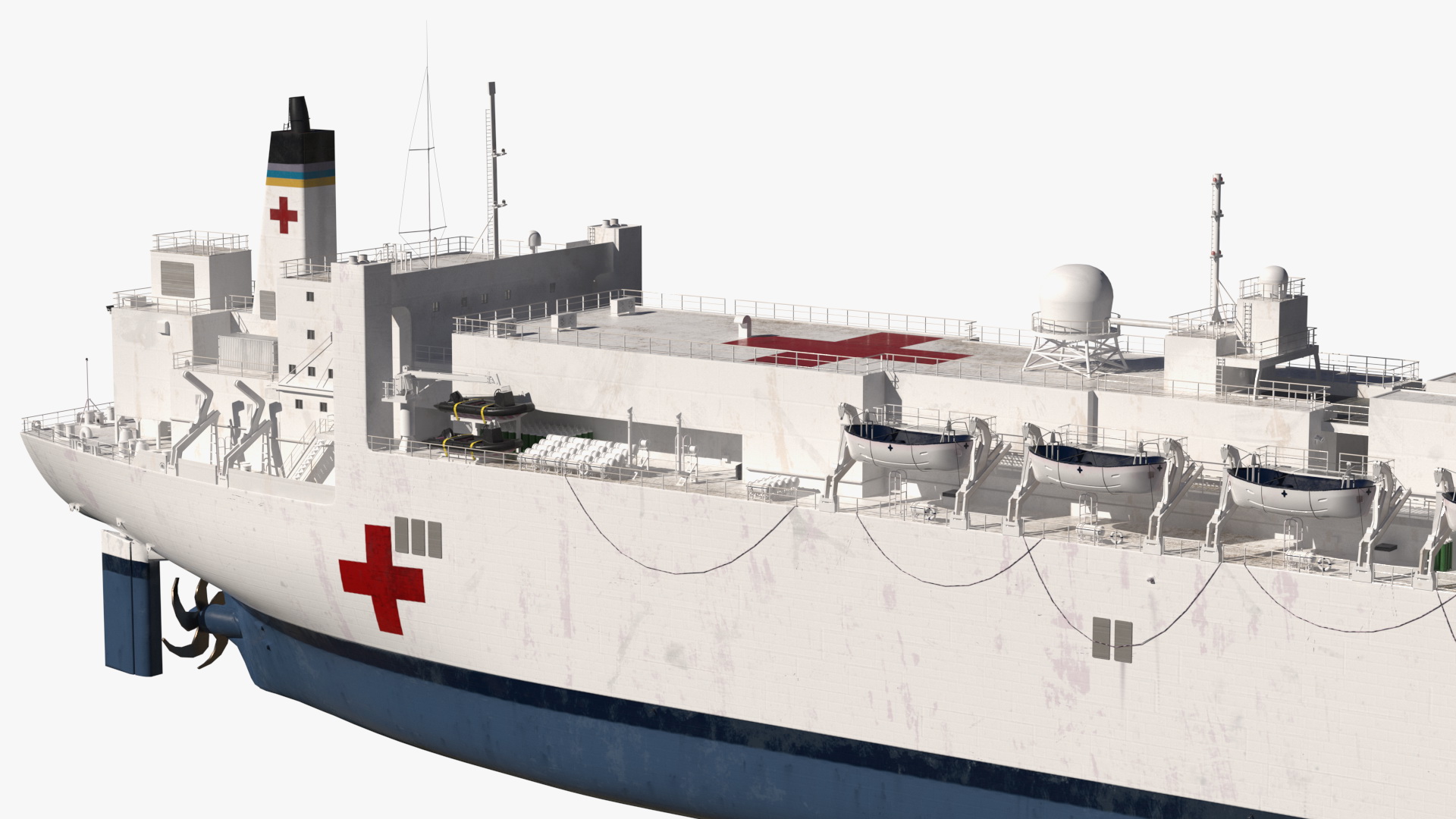 3D Hospital Ship model