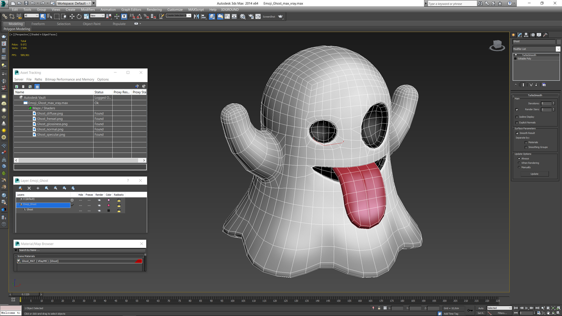 3D Emoji Ghost