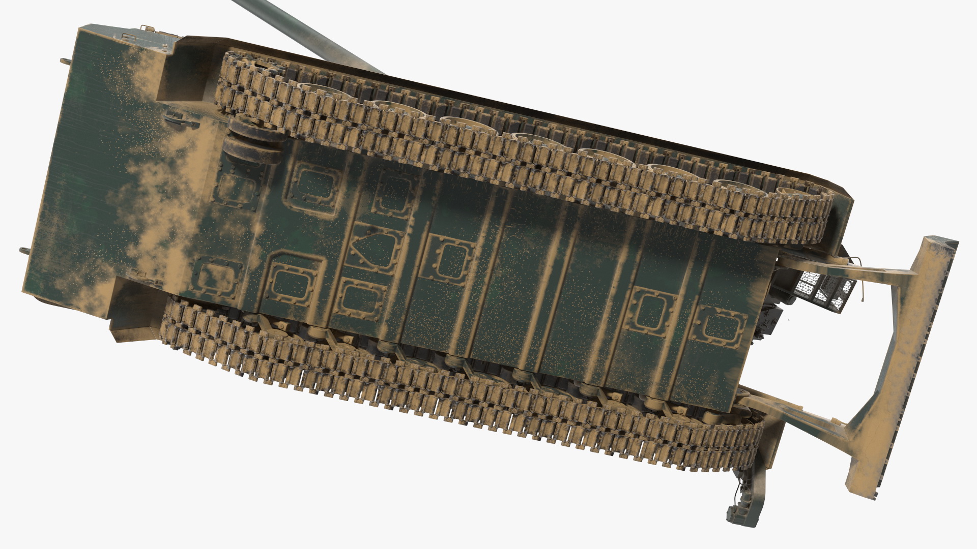 3D model 2S7 Pion Heavy Artillery Armed Position Dirty