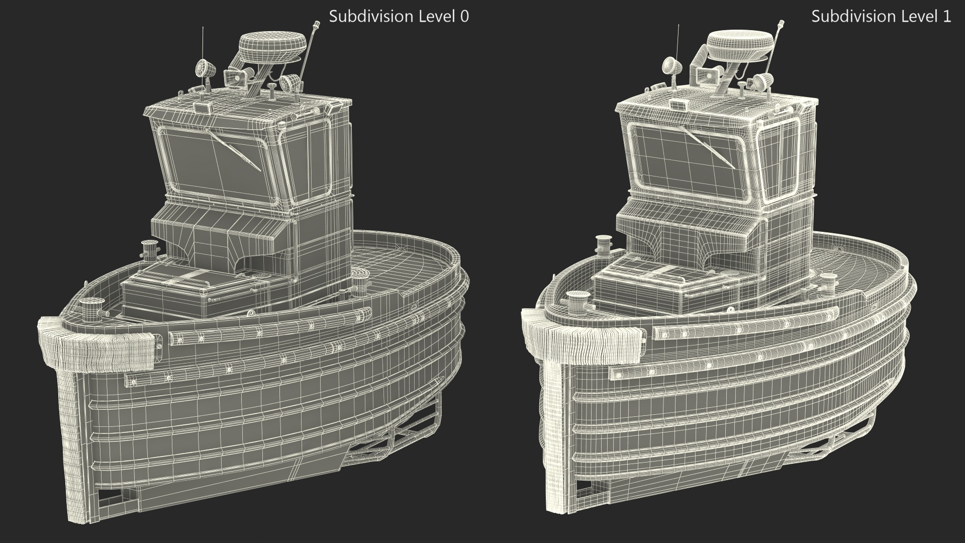 3D Small Tugboat Generic