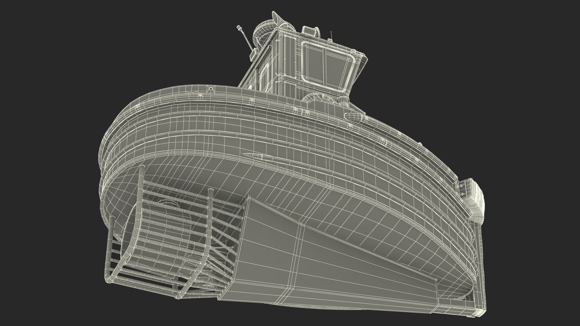 3D Small Tugboat Generic