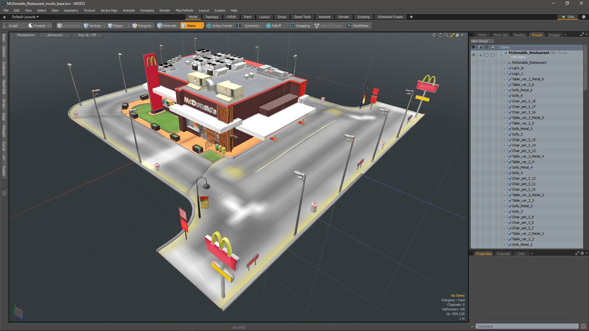 3D model McDonalds Restaurant