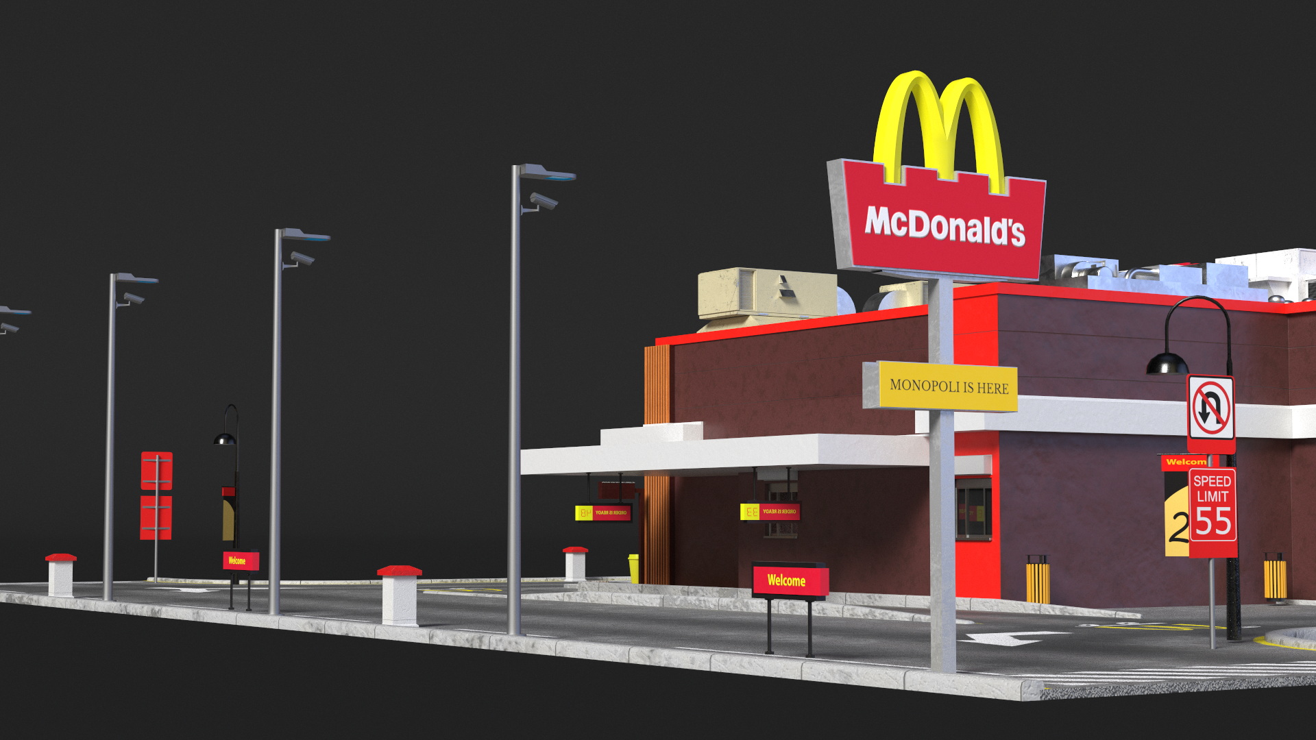 3D model McDonalds Restaurant