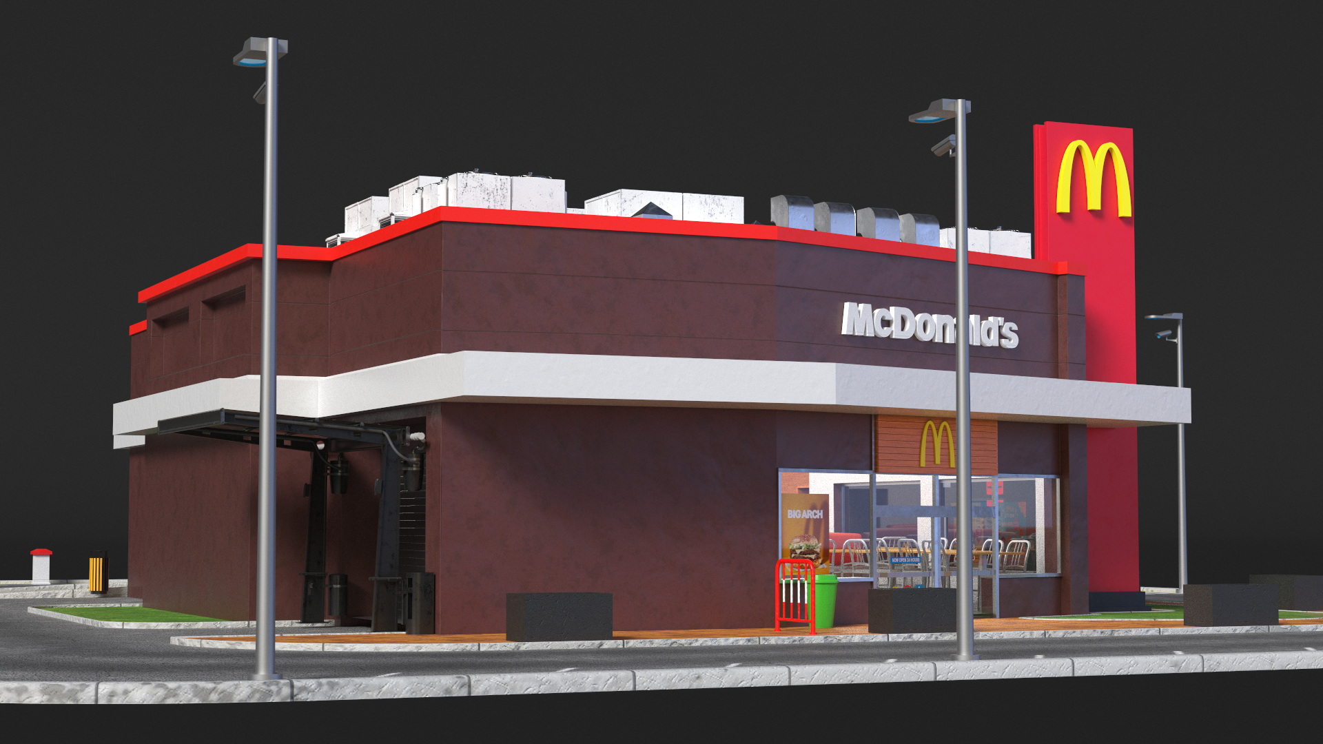 3D model McDonalds Restaurant