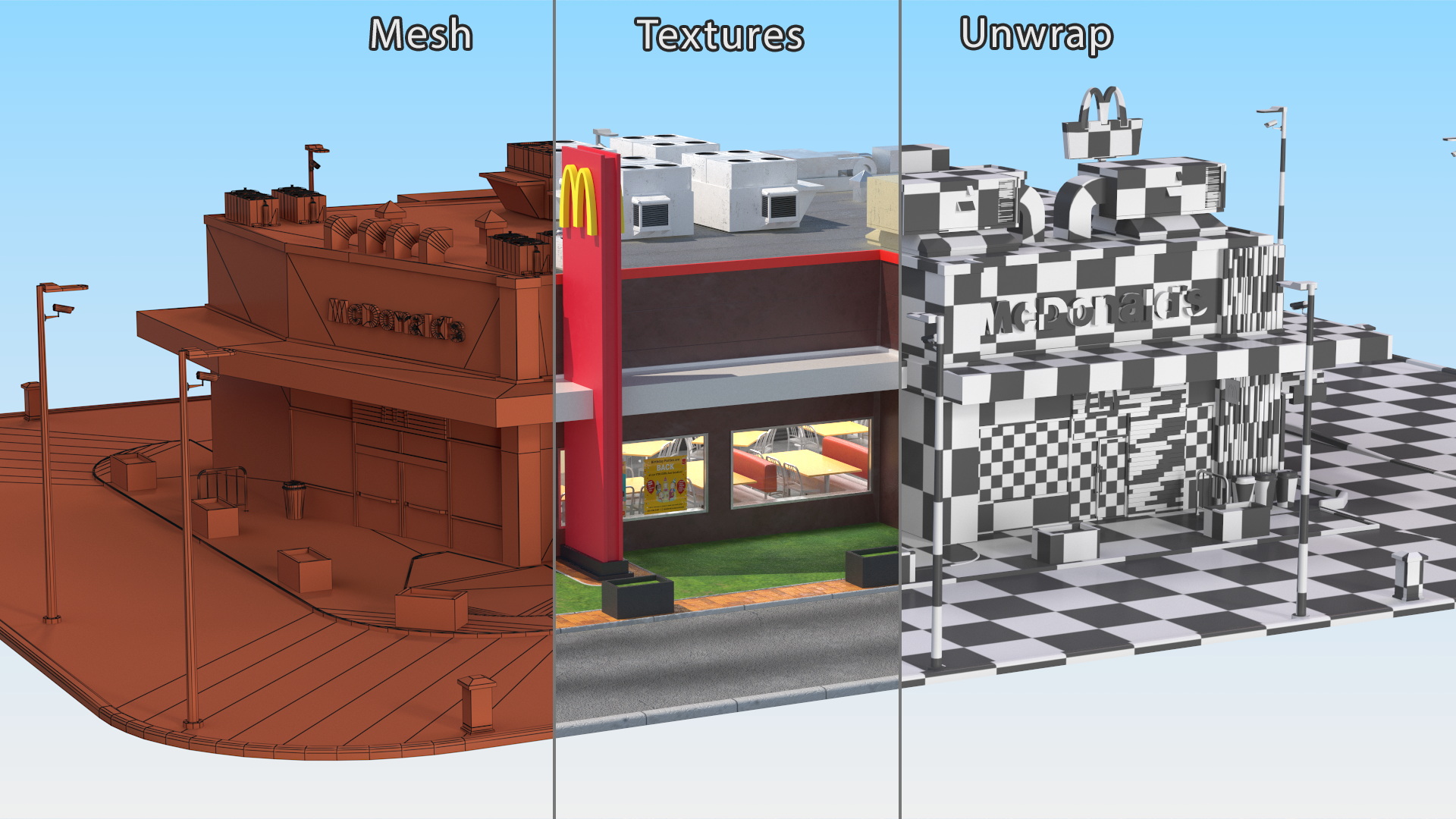 3D model McDonalds Restaurant