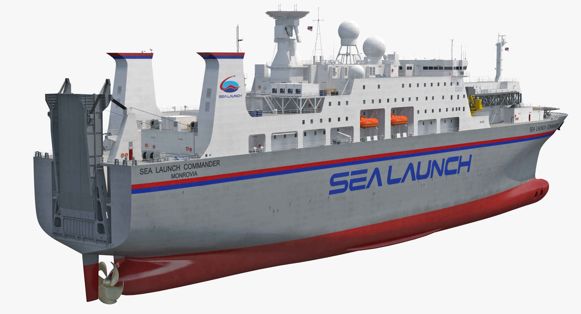 Command Ship Sea Launch Commander ACS 3D