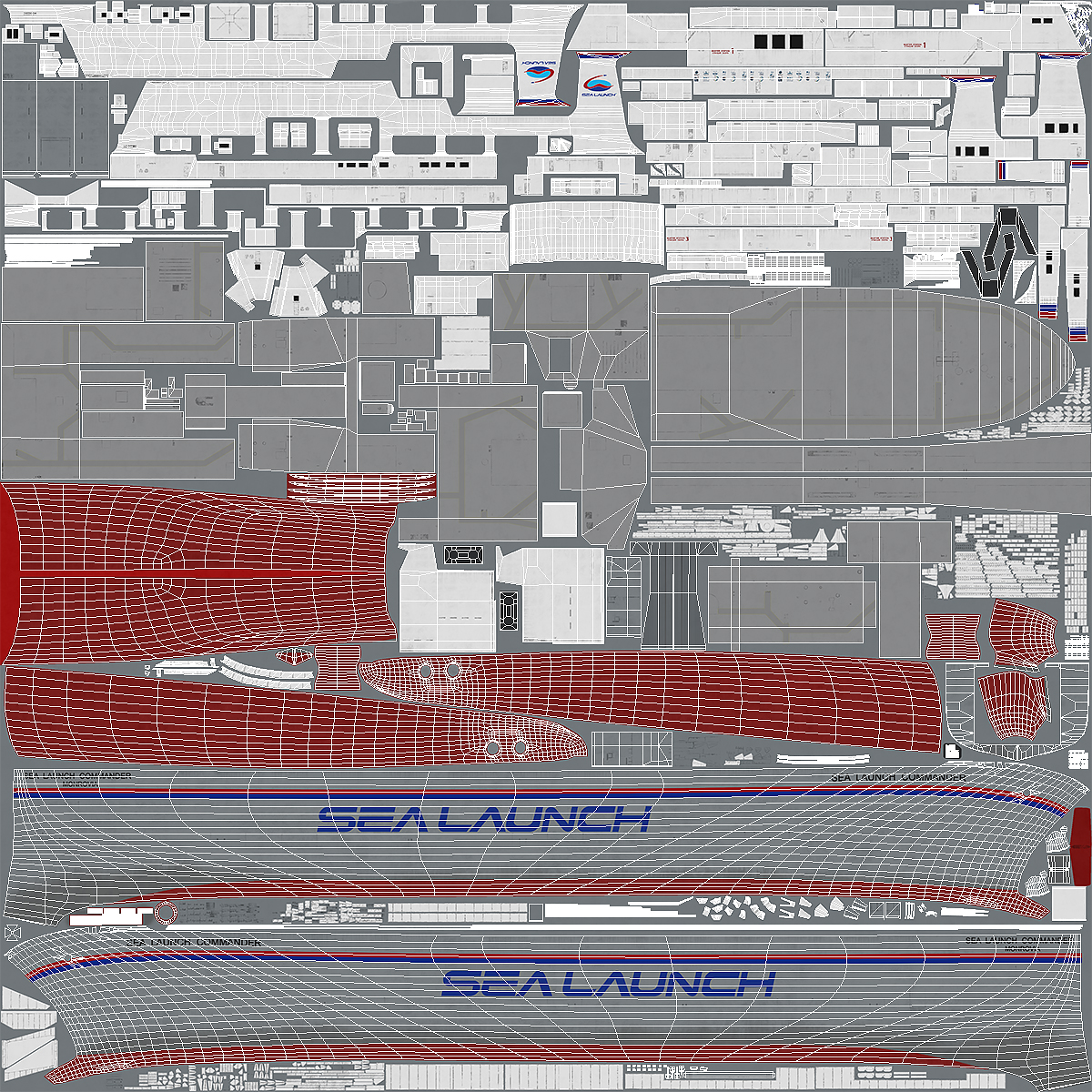 Command Ship Sea Launch Commander ACS 3D