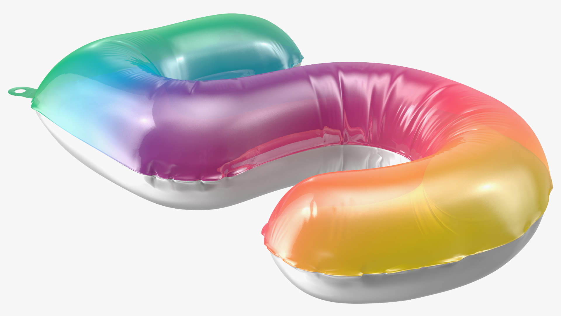 3D model Balloon Numbers 5 Rainbow