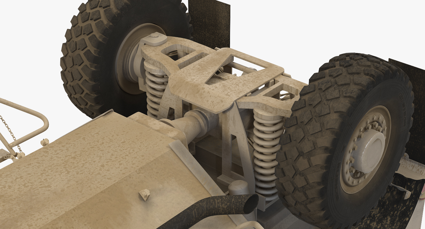 3D Oshkosh M ATV Medical Vehicle Rigged