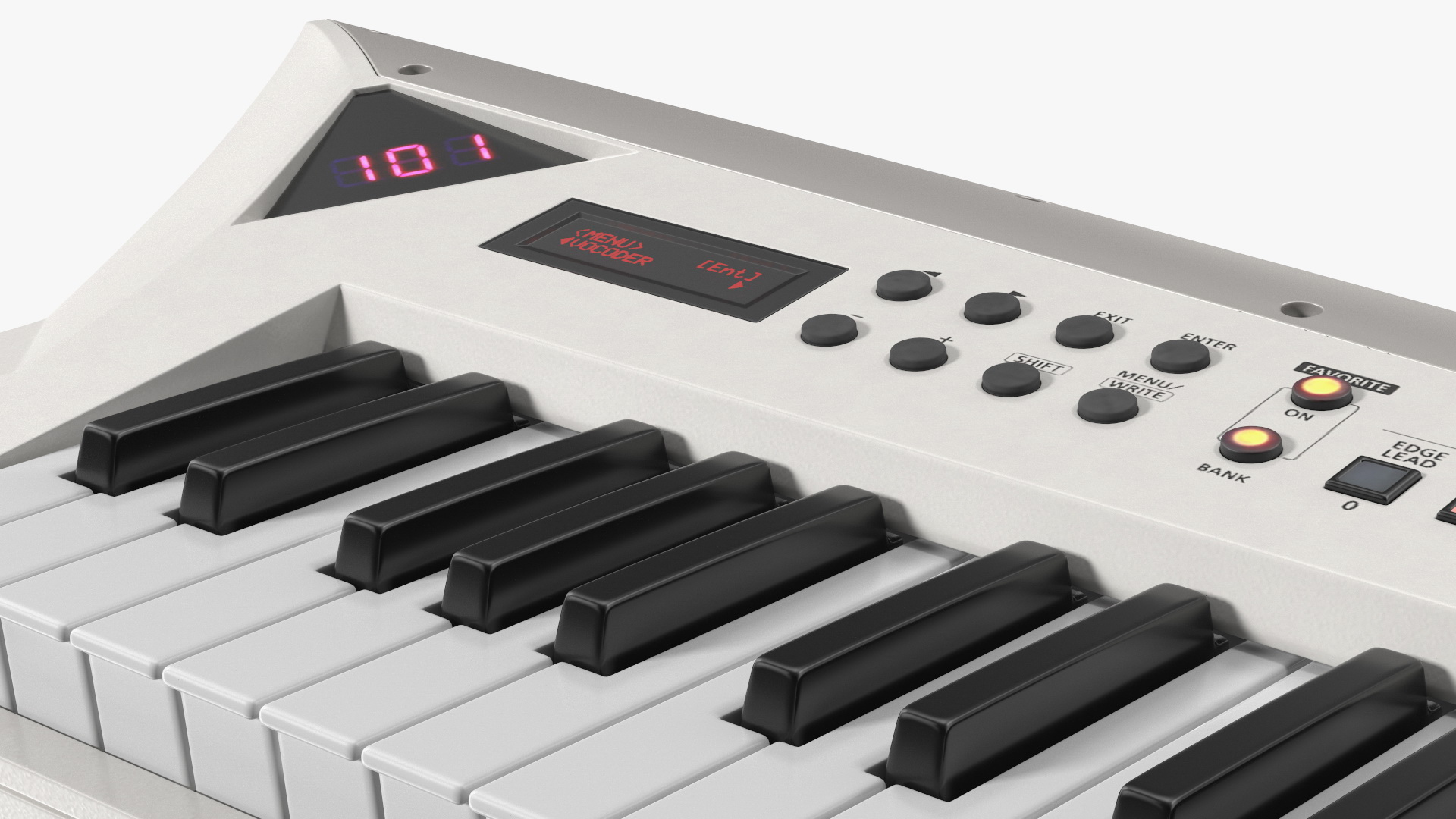 White Keytar Roland AX Edge 3D