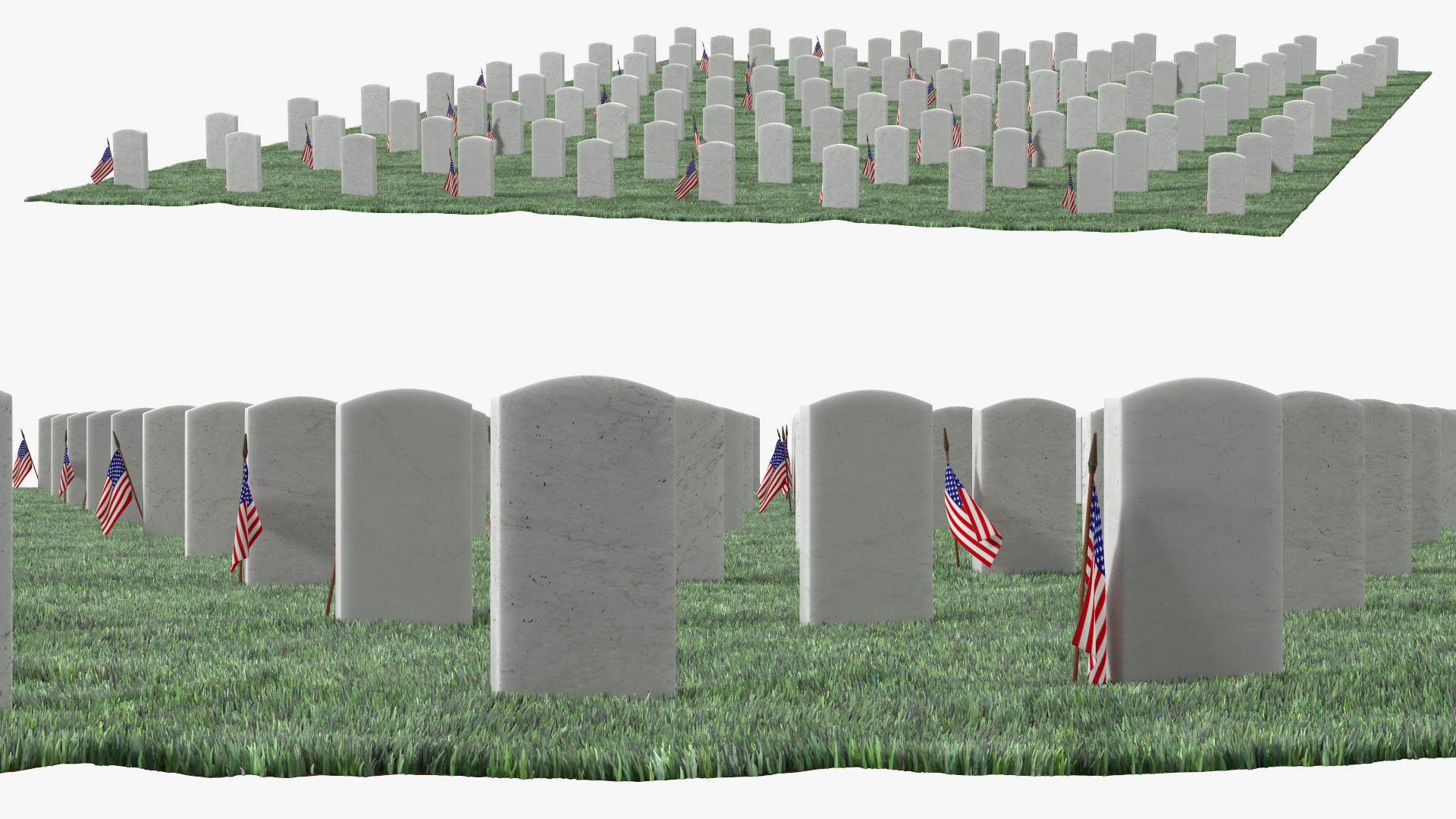 3D Graveyard World War Heroes 10x10 Fur