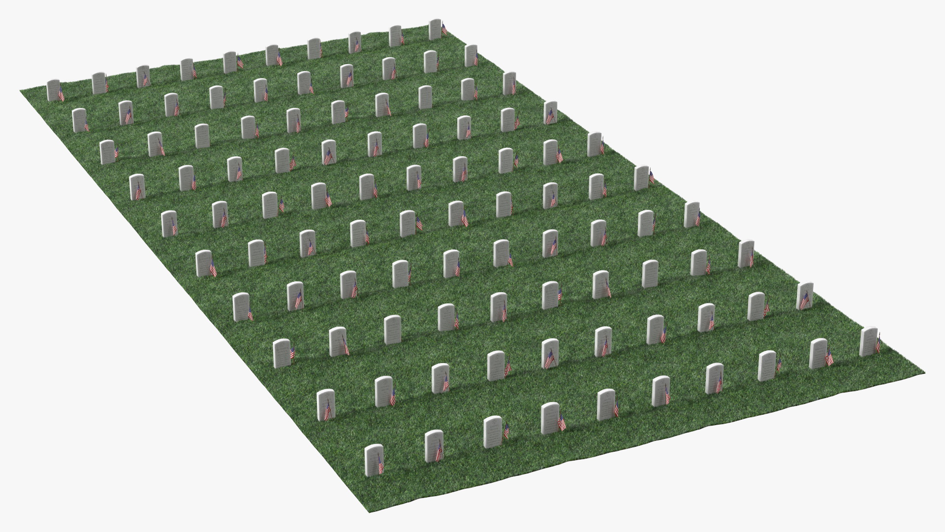 3D Graveyard World War Heroes 10x10 Fur