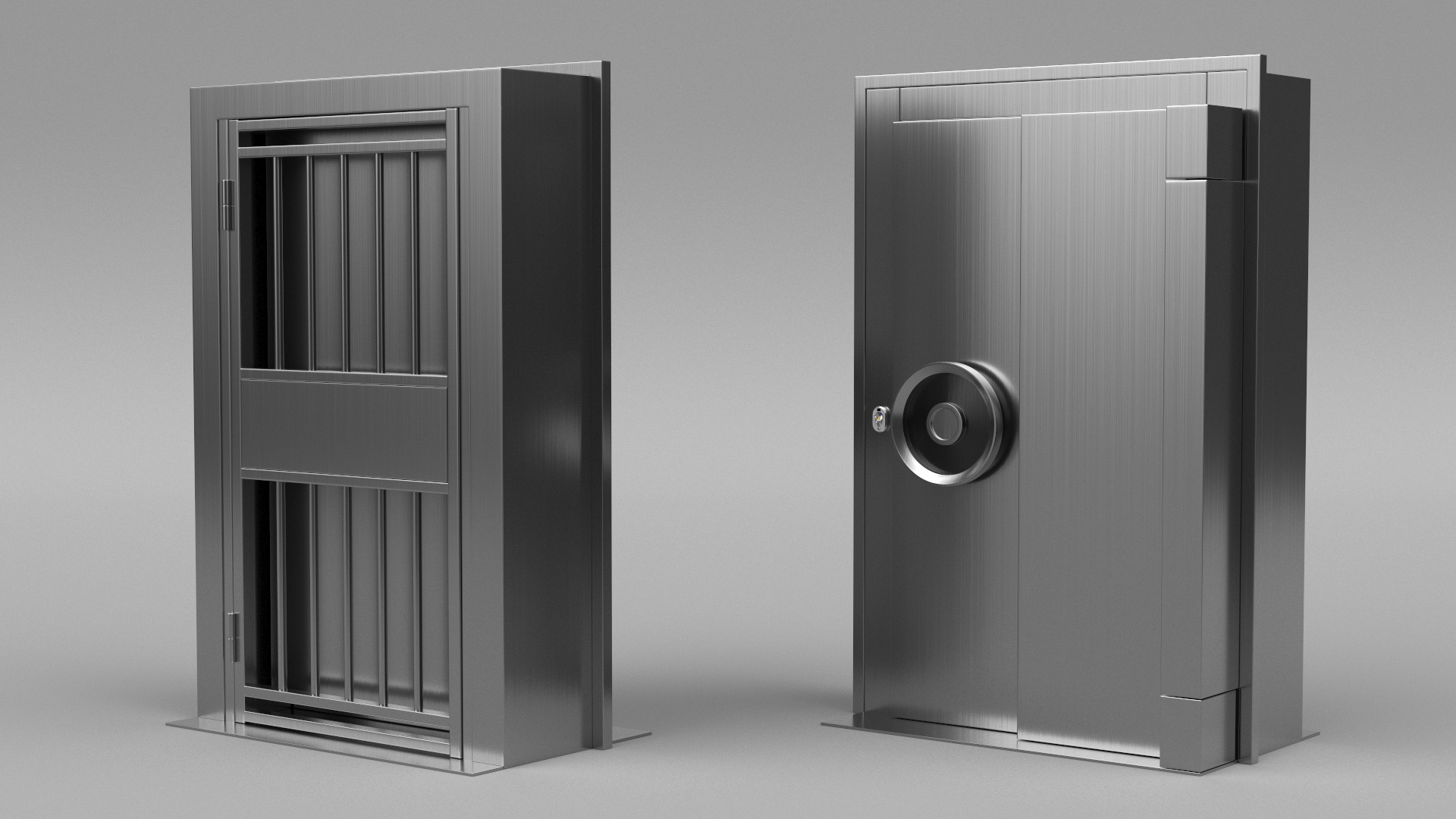 3D Vault Door with Biometric FingerLock