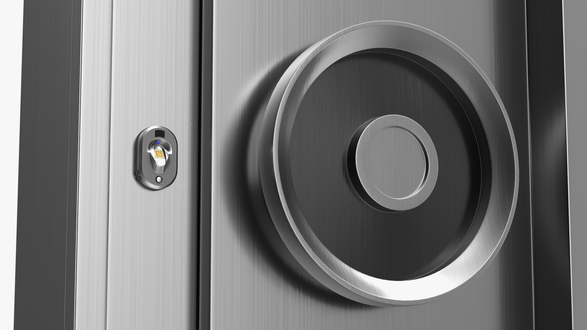 3D Vault Door with Biometric FingerLock