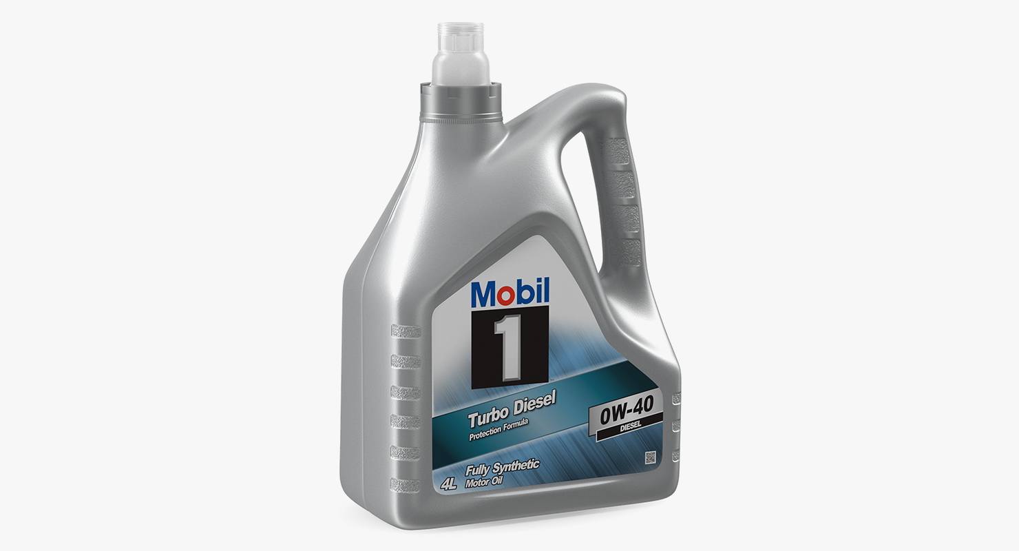 3D Oppened 4L Mobil Motor Oil Bottle model