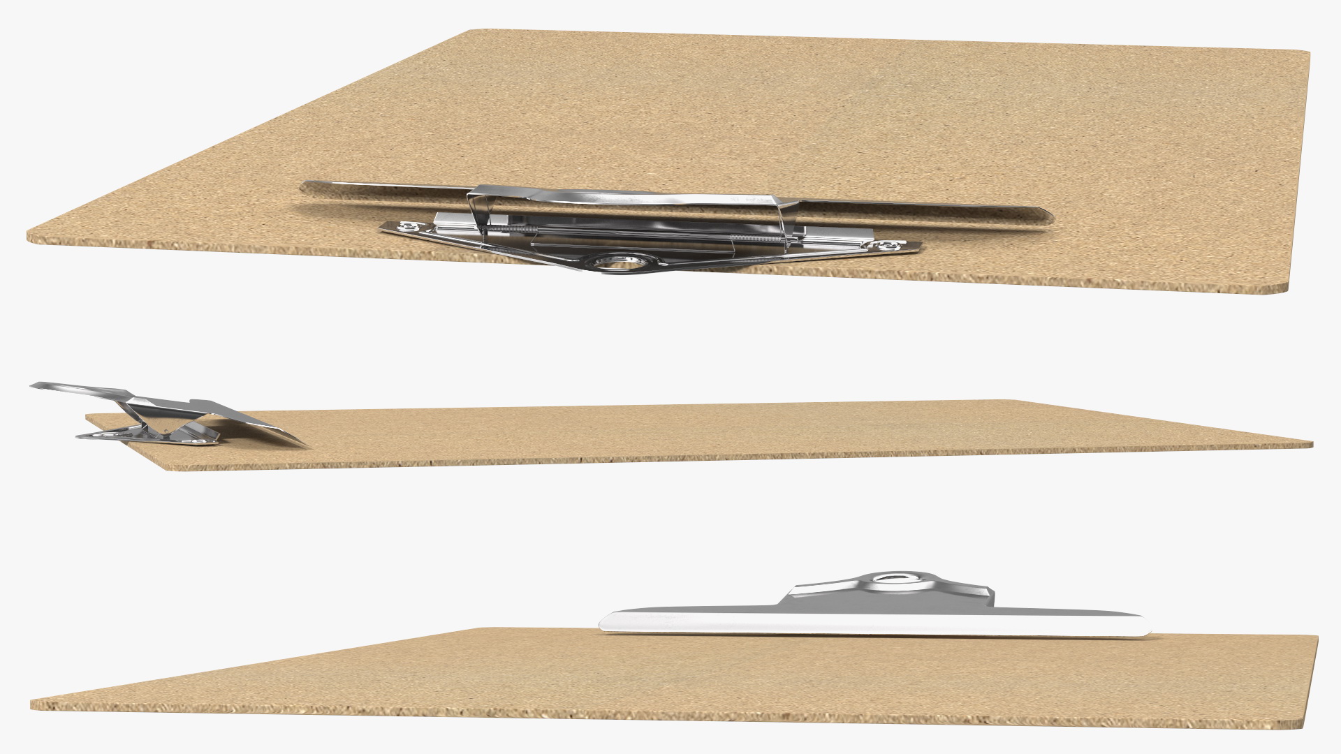 3D Recycled Wood Clipboard model