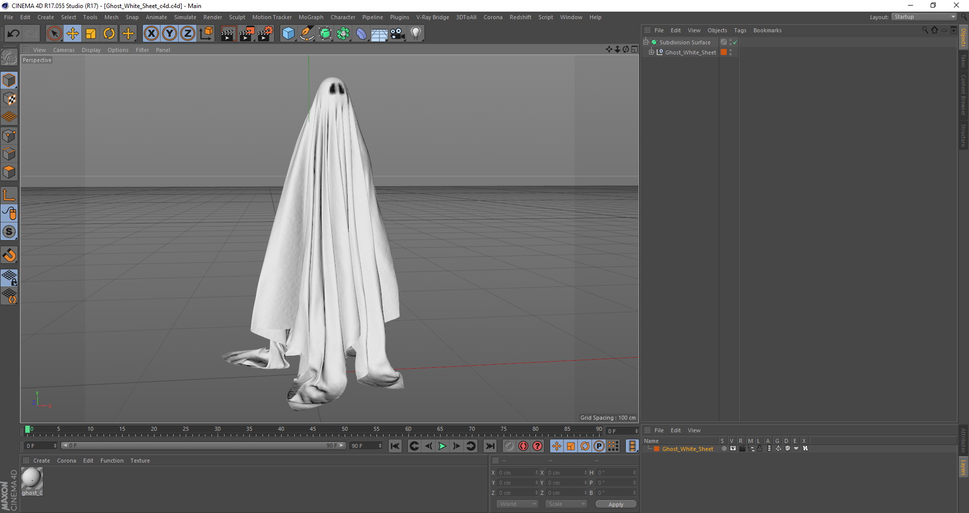 Ghost White Sheet 3D