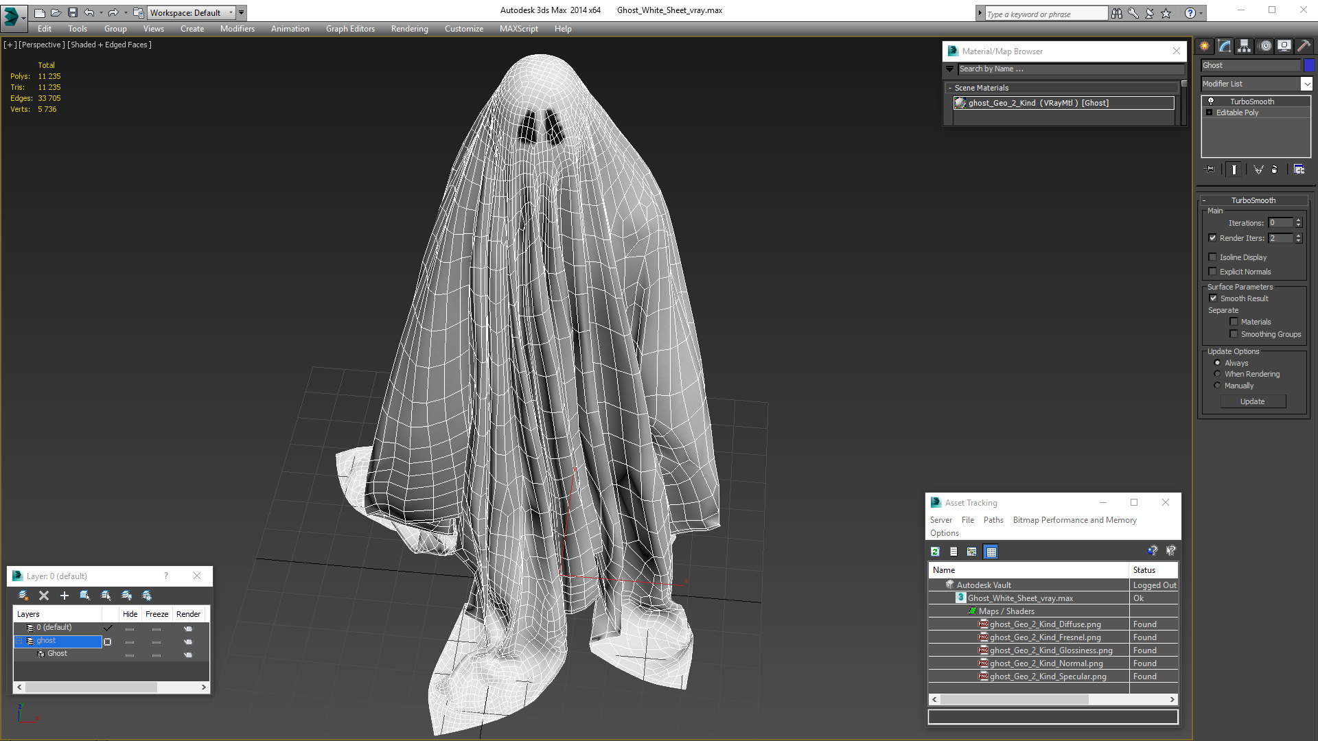 Ghost White Sheet 3D