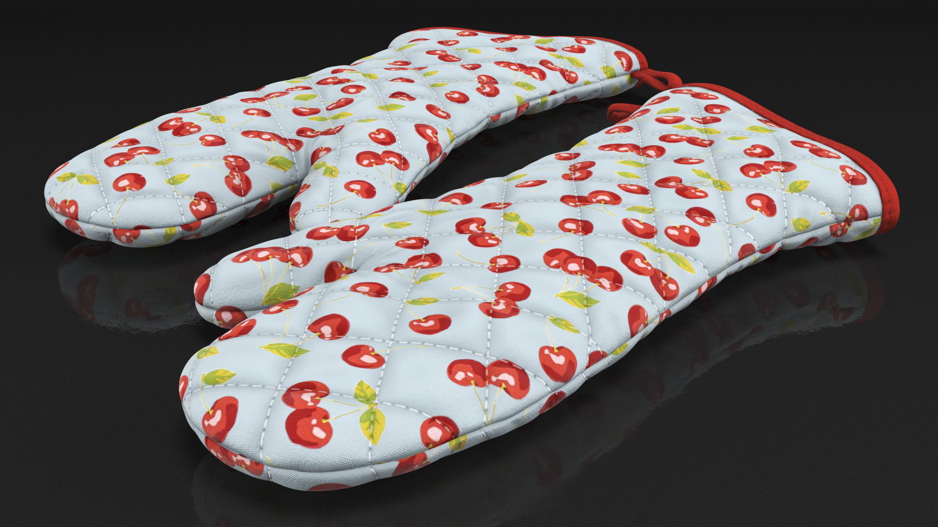 Heat Resistant Kitchen Gloves 3D model