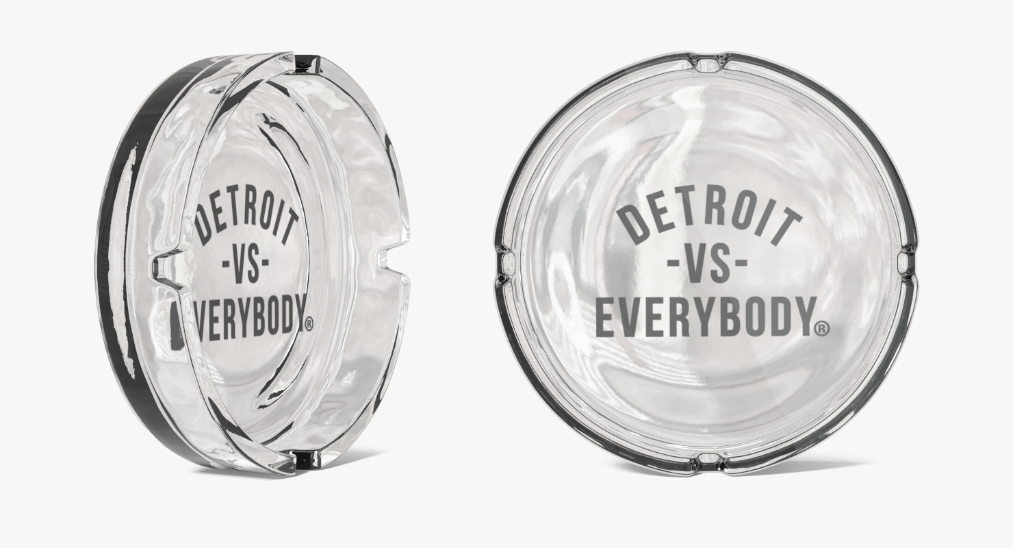 Round Glass Ashtray 3D model