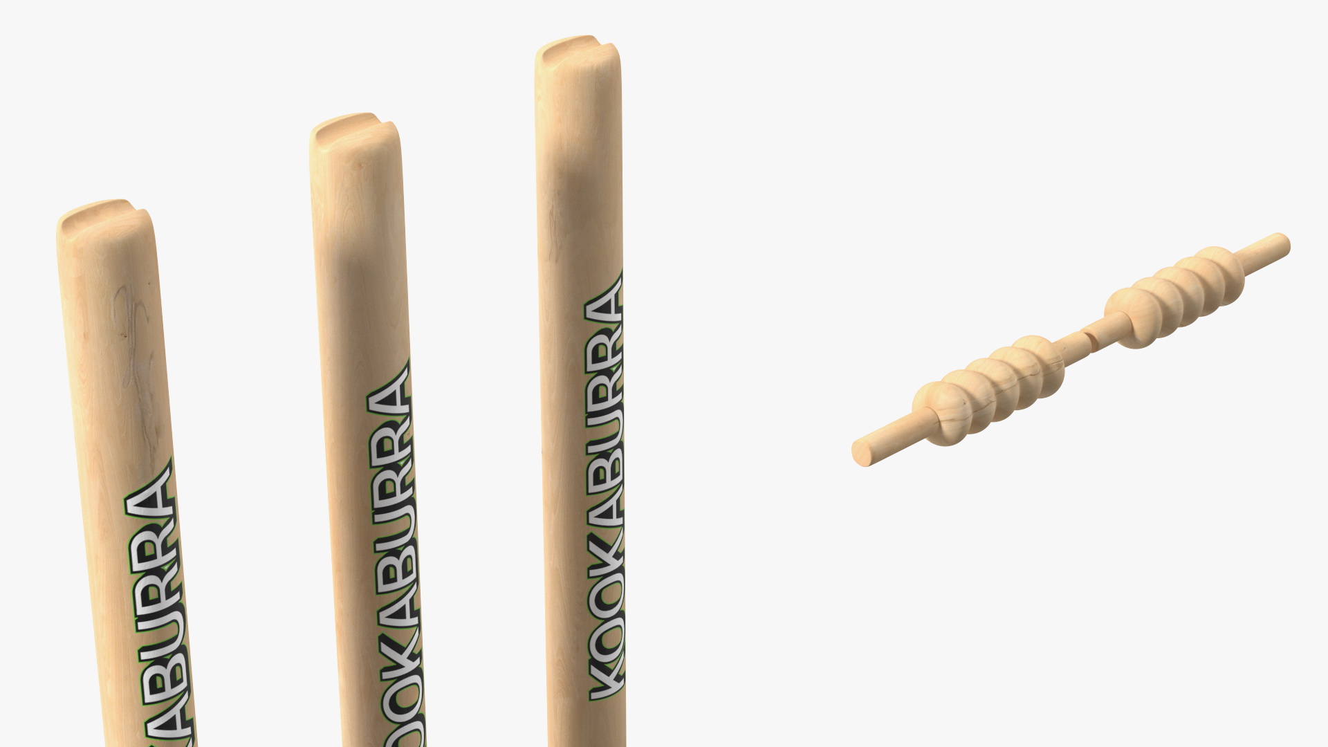 Kookaburra Cricket Stumps Set 3D model