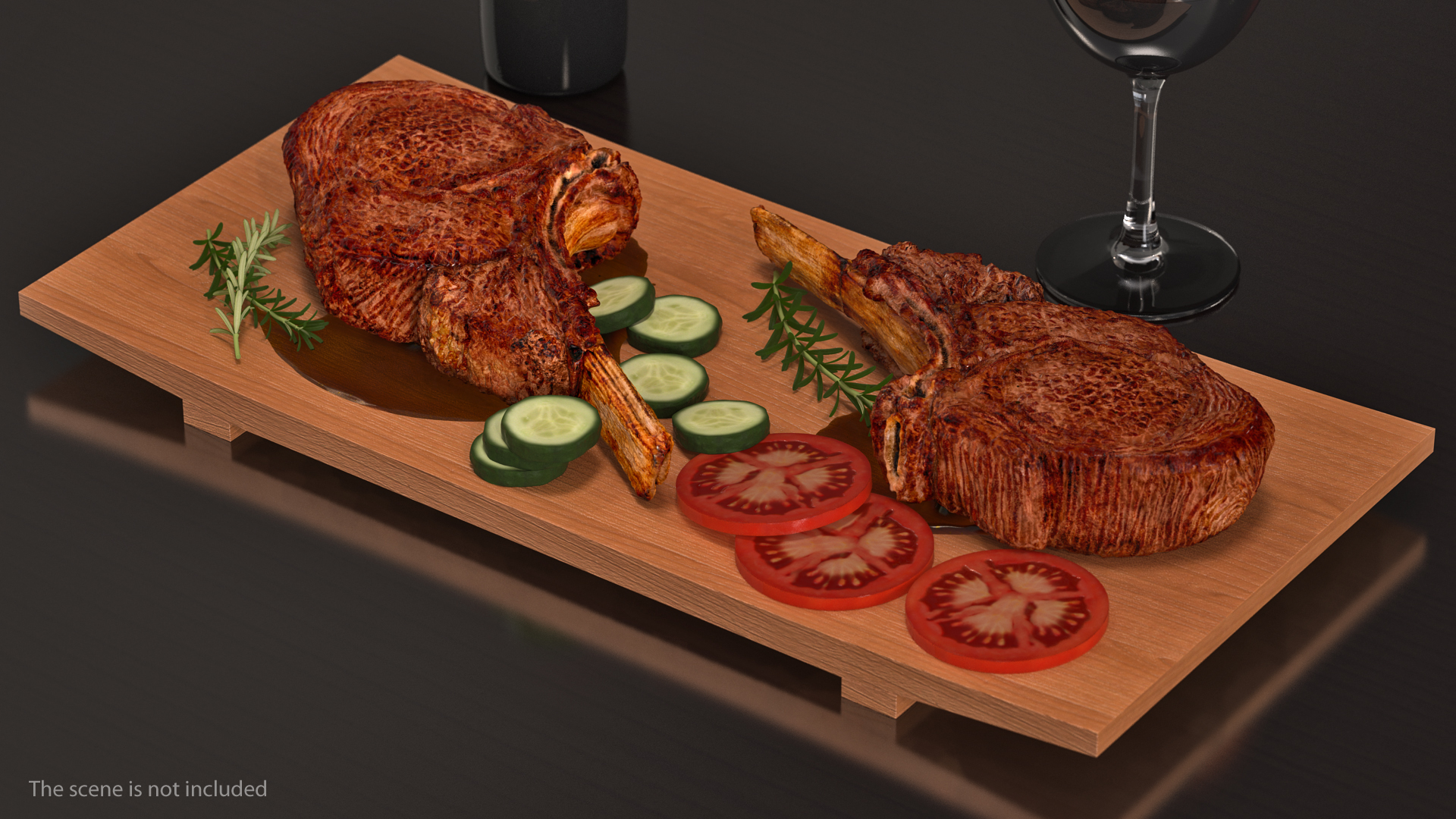 Grilled Lamb Chop 3D