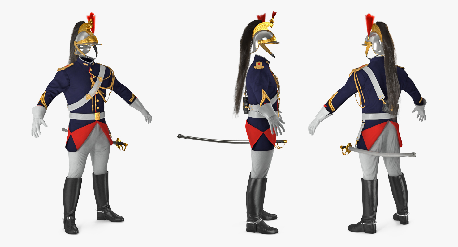 3D French Republican Guard Uniform