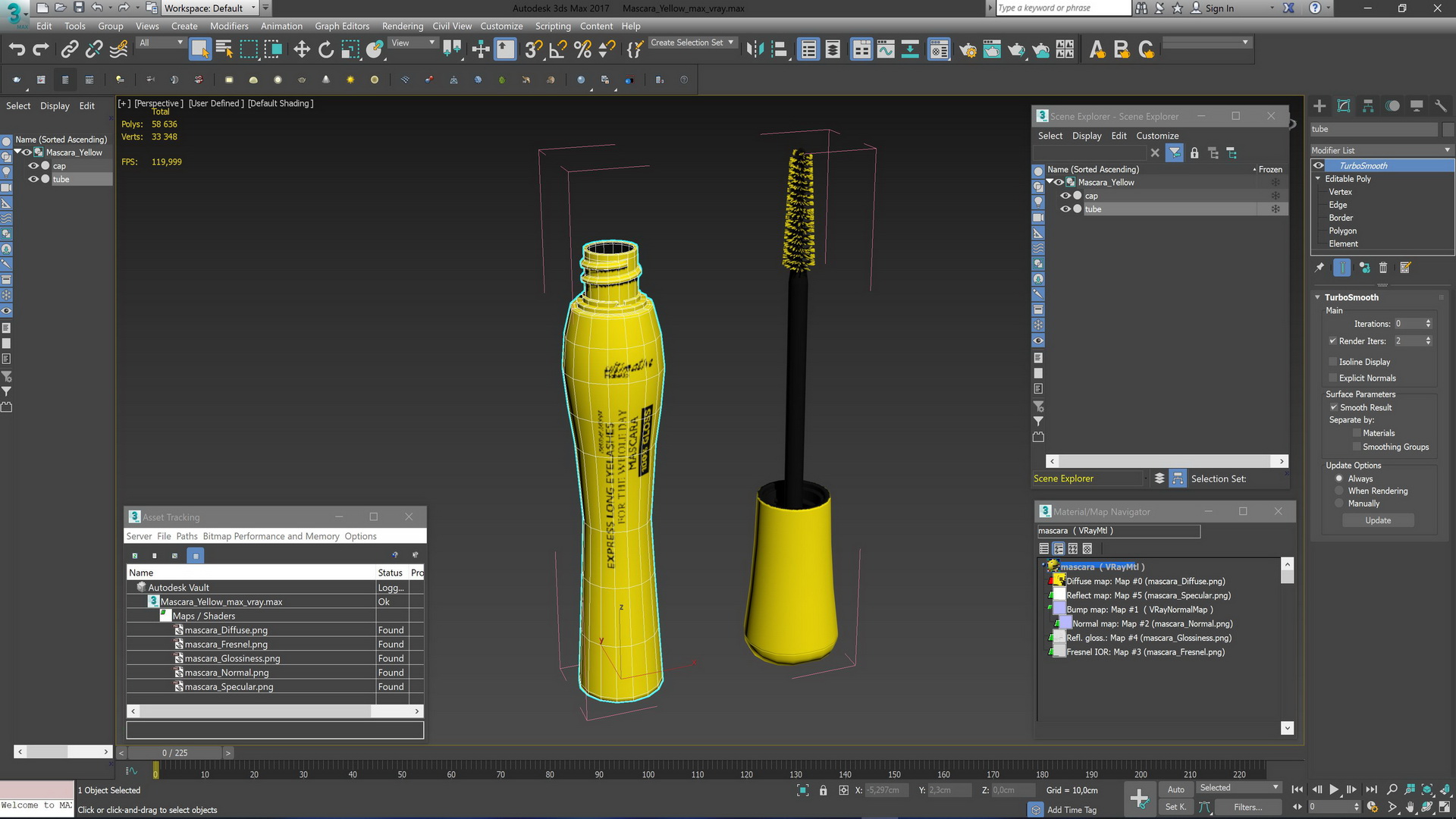 Mascara Yellow 3D model