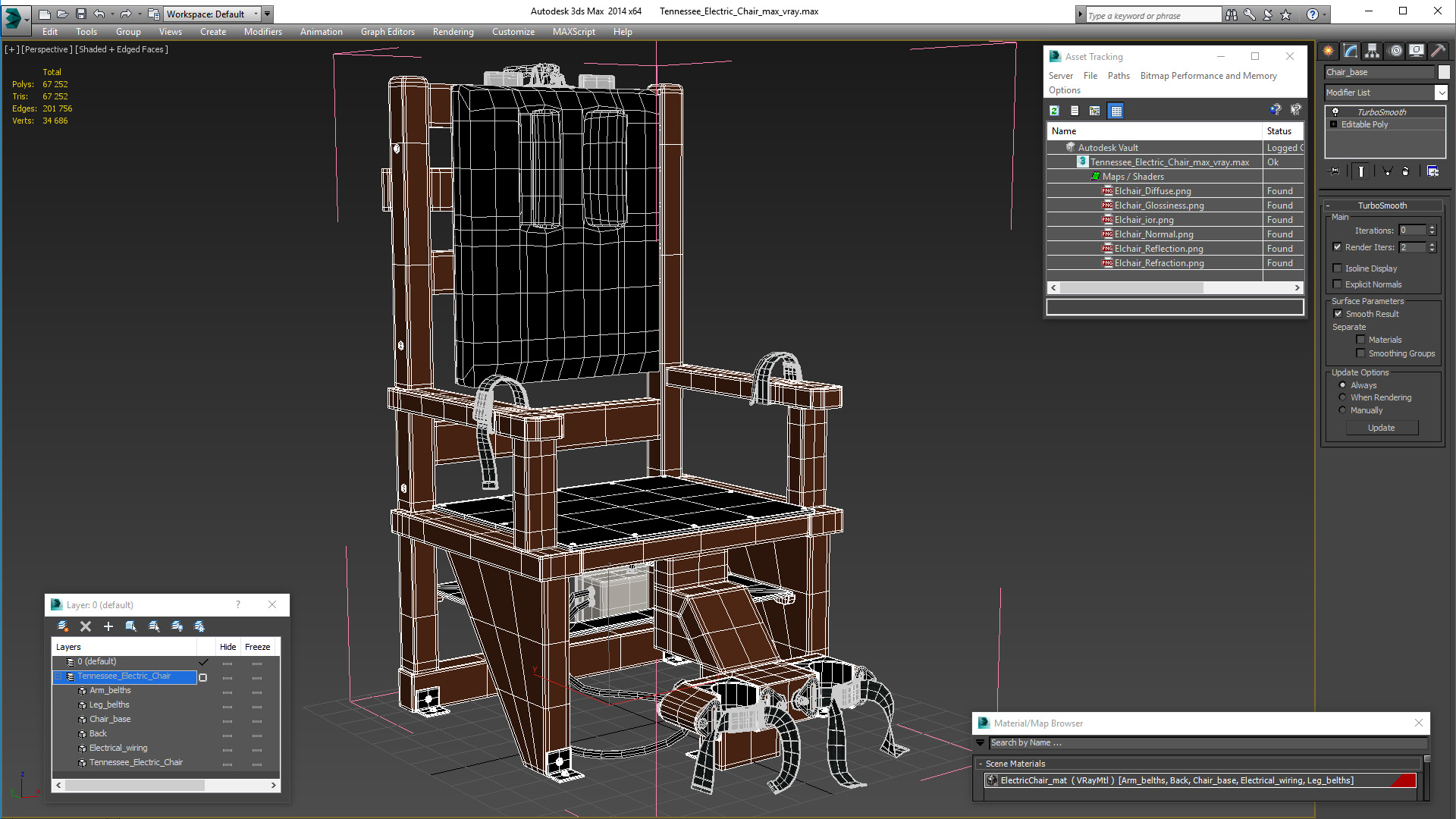 Tennessee Electric Chair 3D model