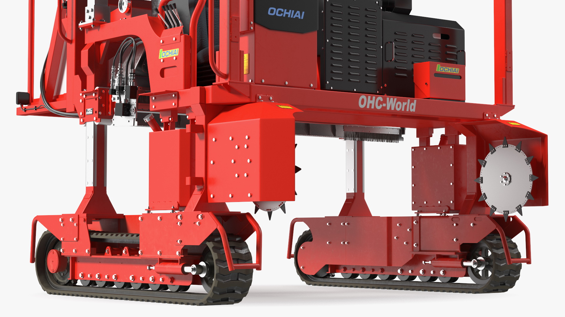 3D Ochiai OHC-W Combine Tea Leaf Plucking and Pruning Machine model