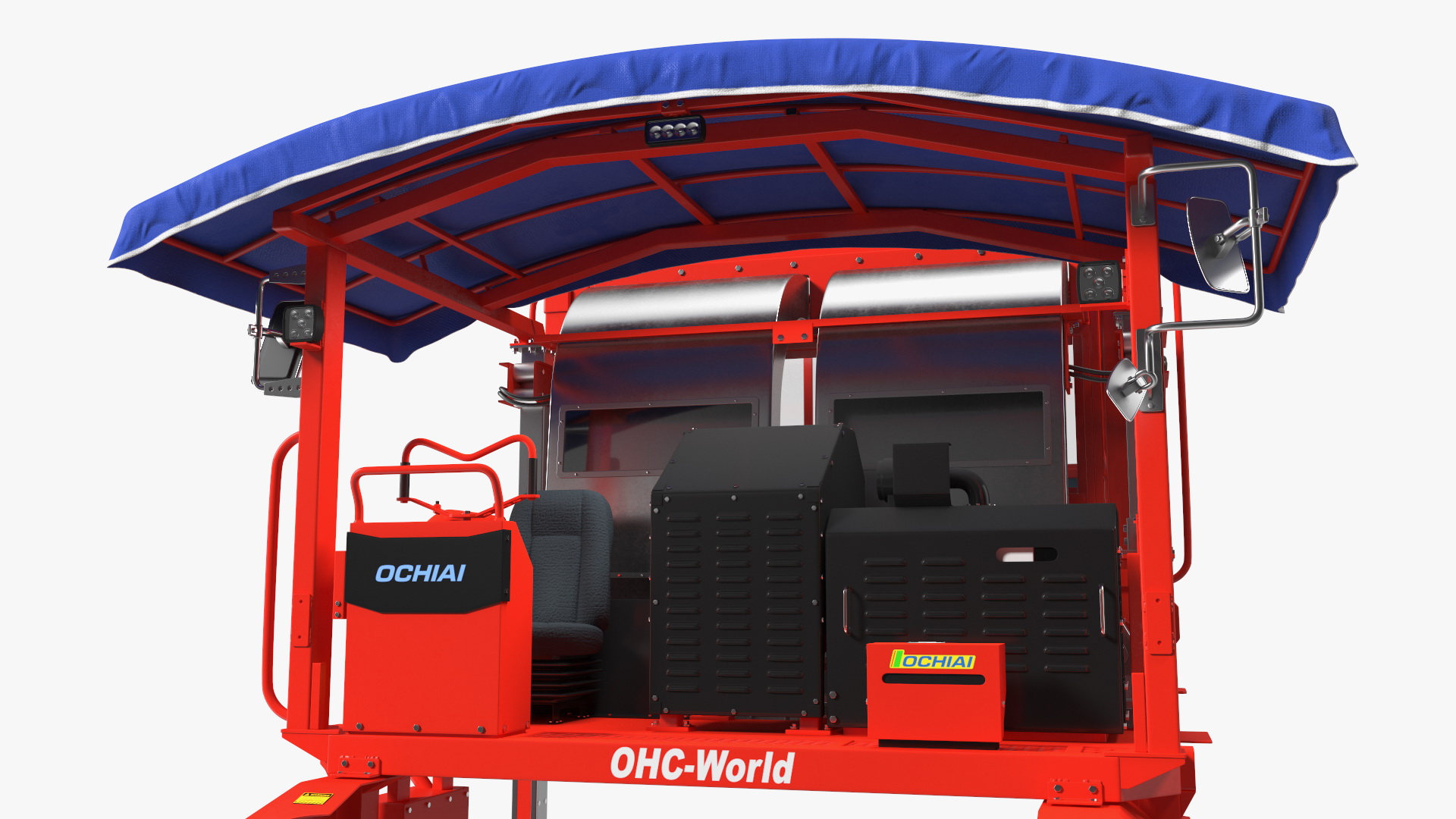 3D Ochiai OHC-W Combine Tea Leaf Plucking and Pruning Machine model