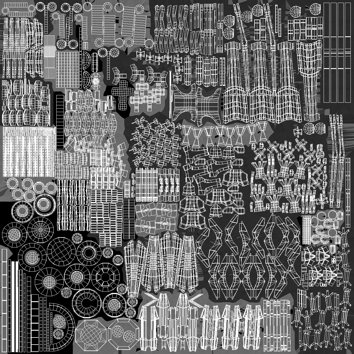 Sci-fi Nuclear Reactor of a Spaceship 3D