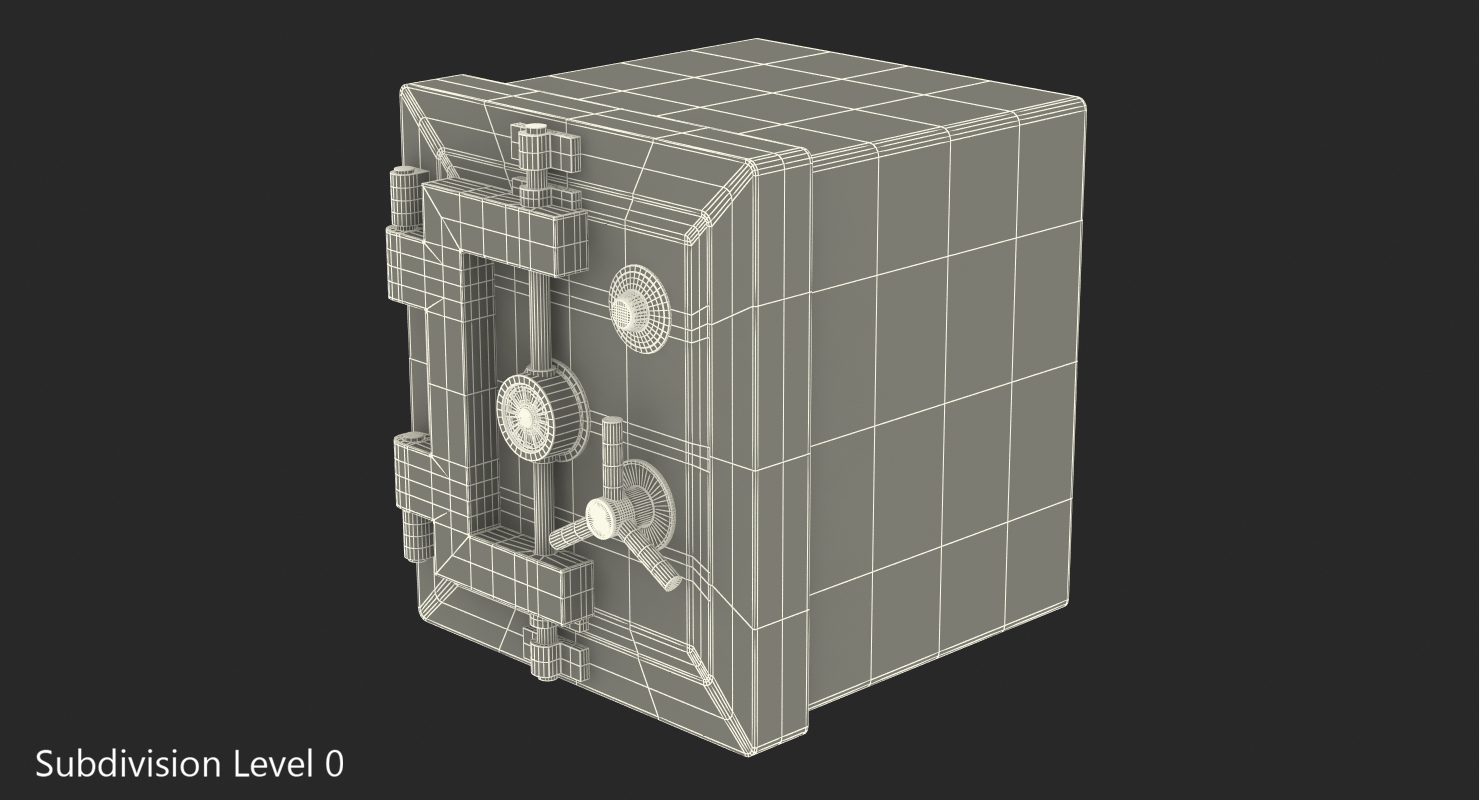 3D model Steel Bank Safe