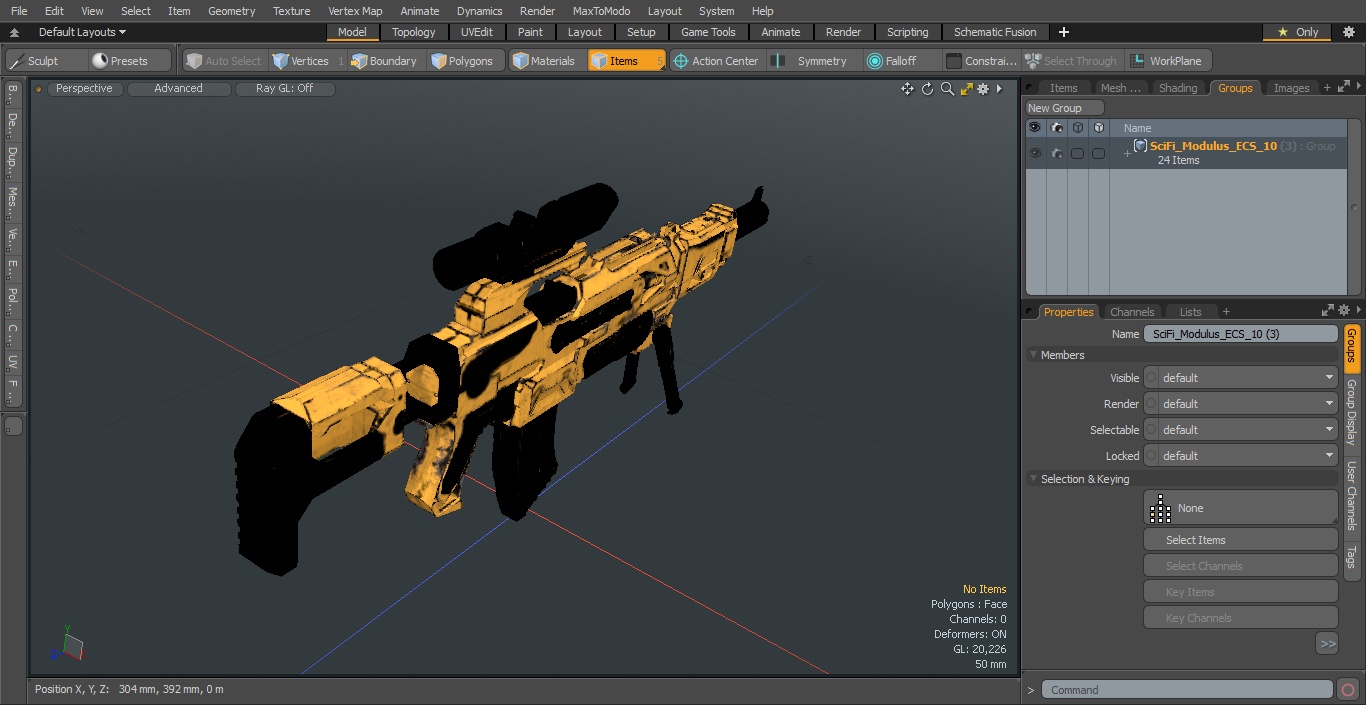 3D model SciFi Modulus ECS-10