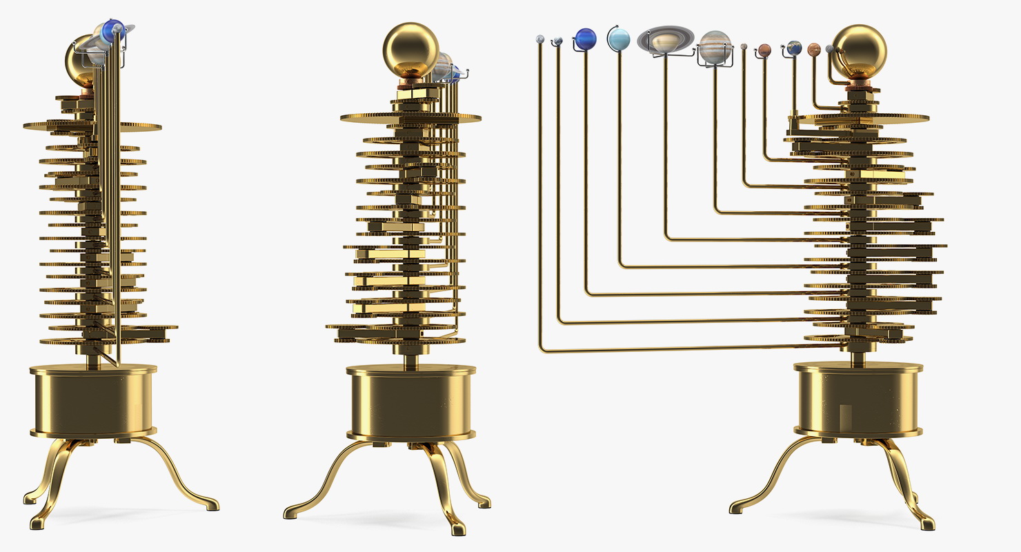 Solar System Orrery 3D model