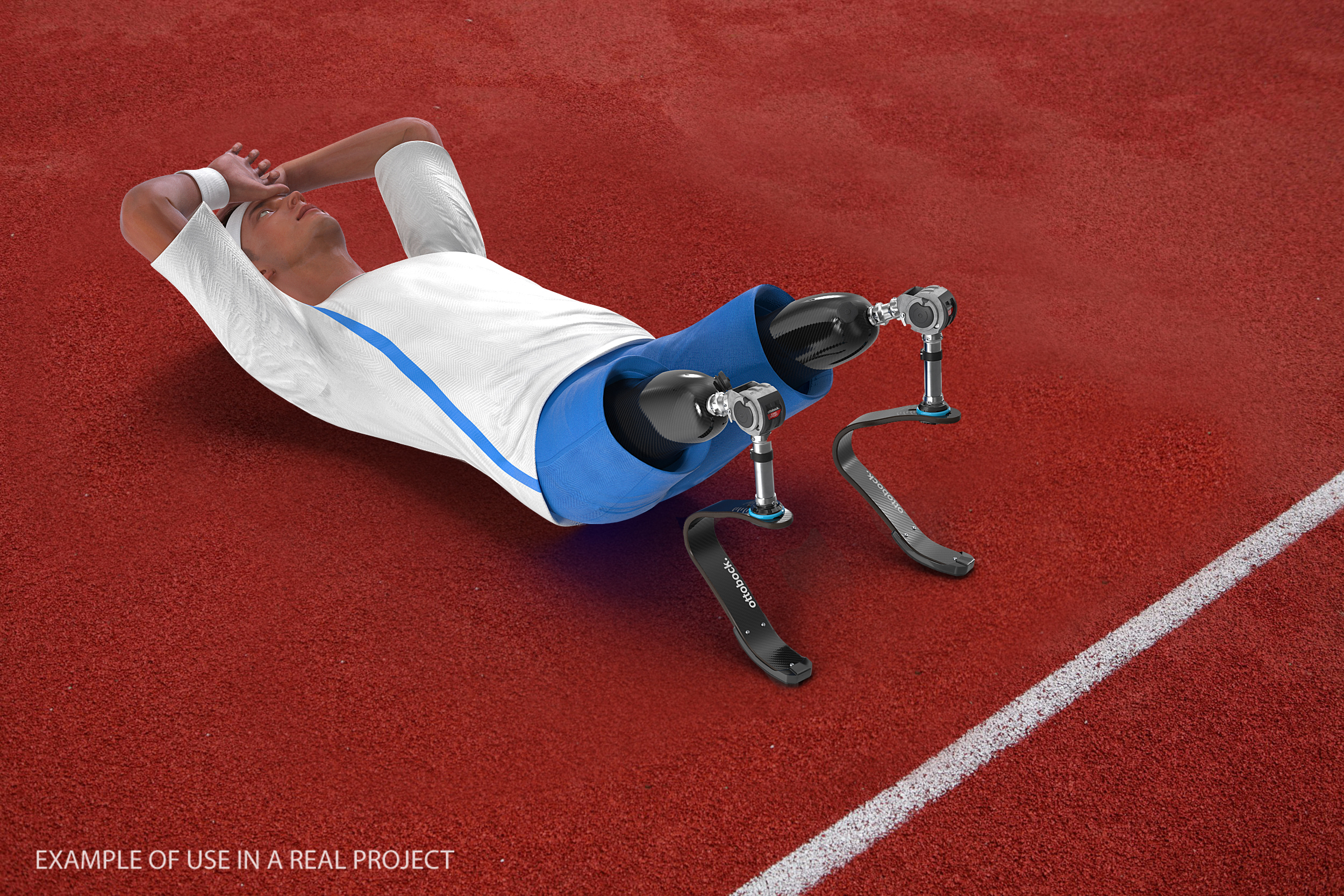 3D Prosthetic Legs for Athletes model