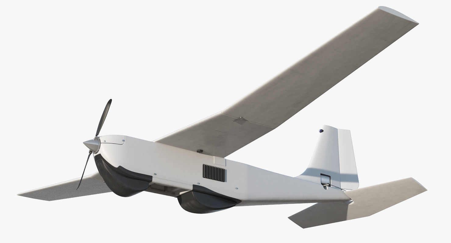 Hand Launched Unmanned Aircraft System UAS RQ 20B Puma 3D model