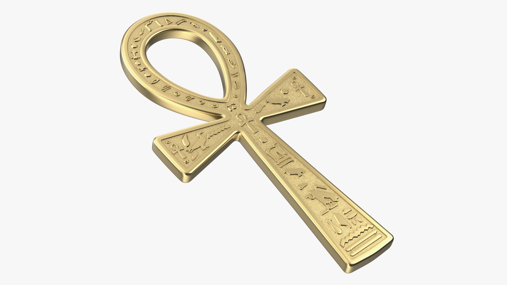 3D Golden Ankh