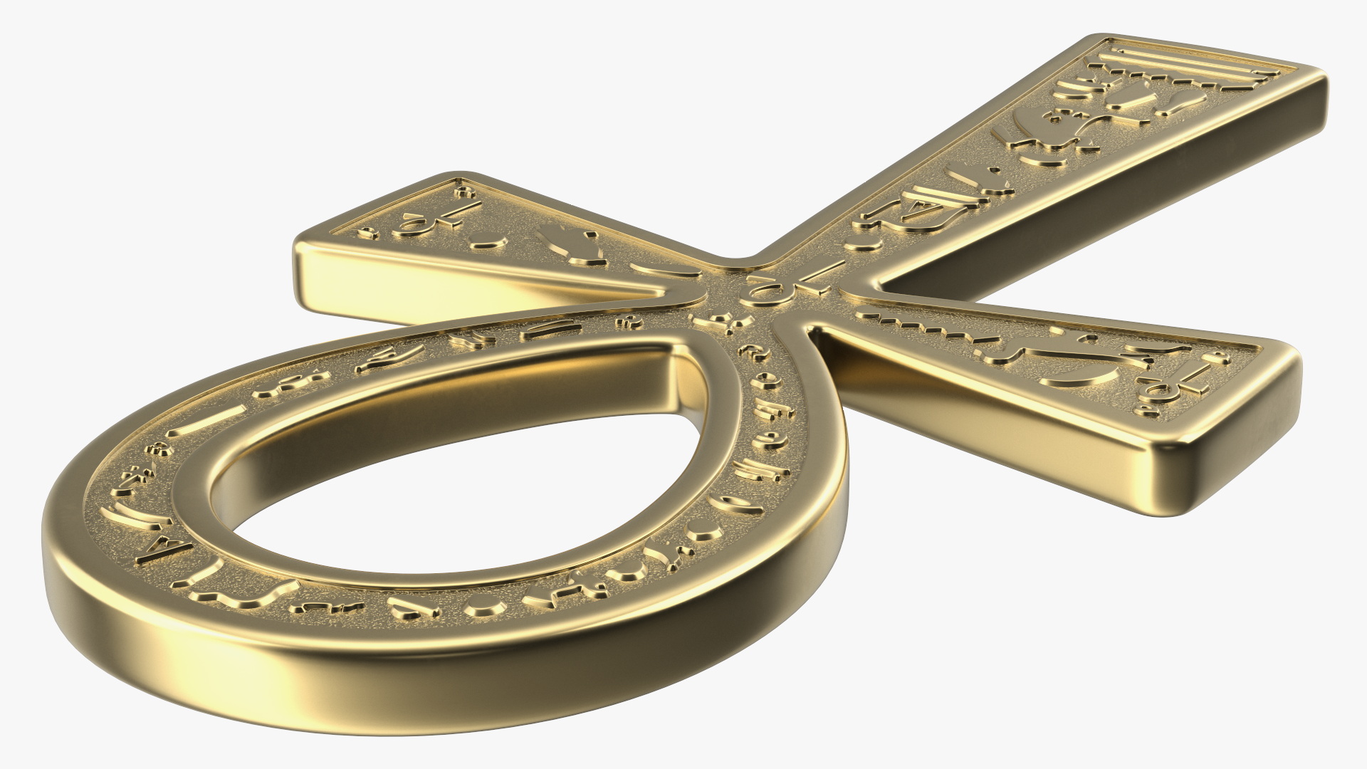 3D Golden Ankh